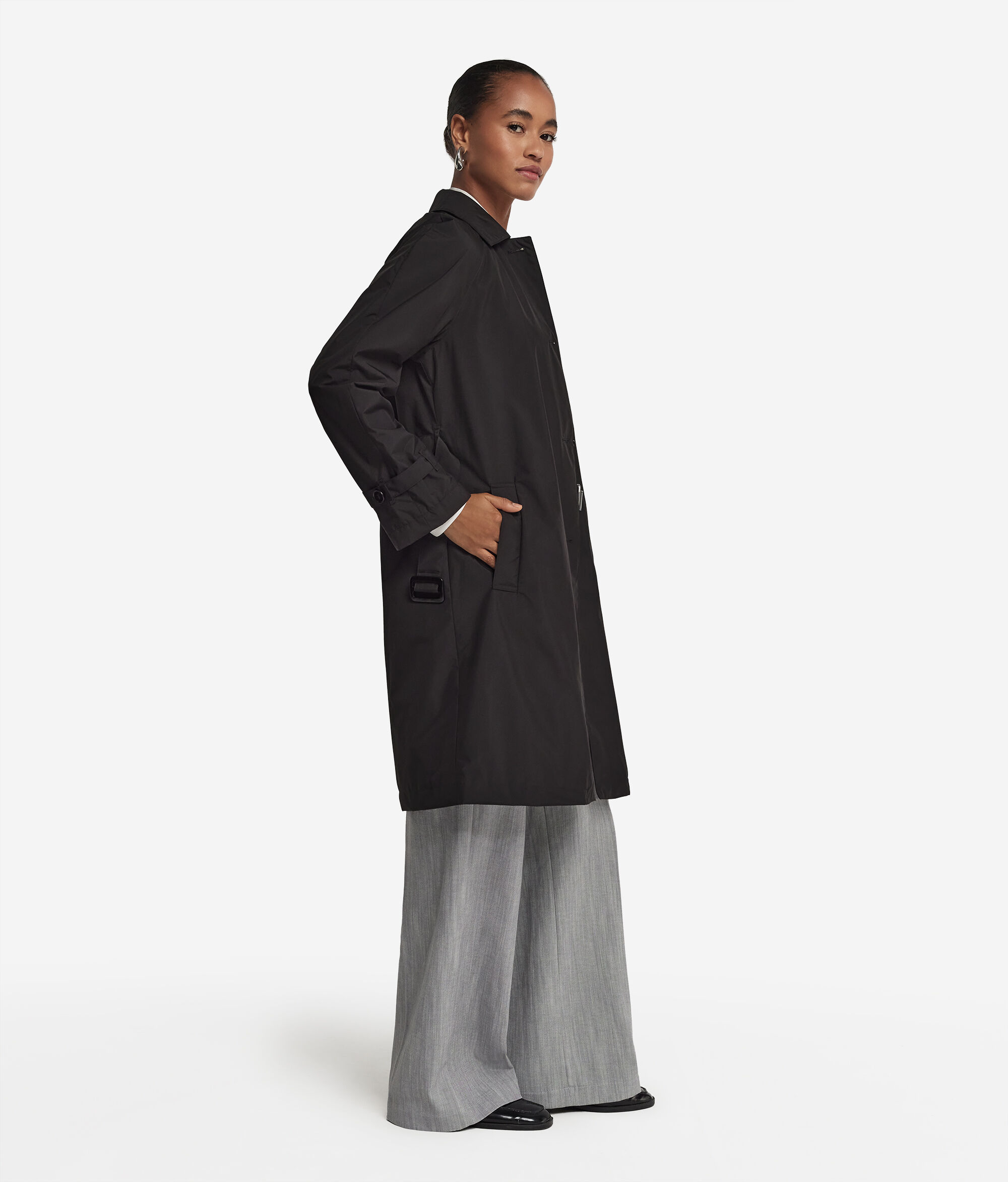 Langer Funktions-Trenchcoat