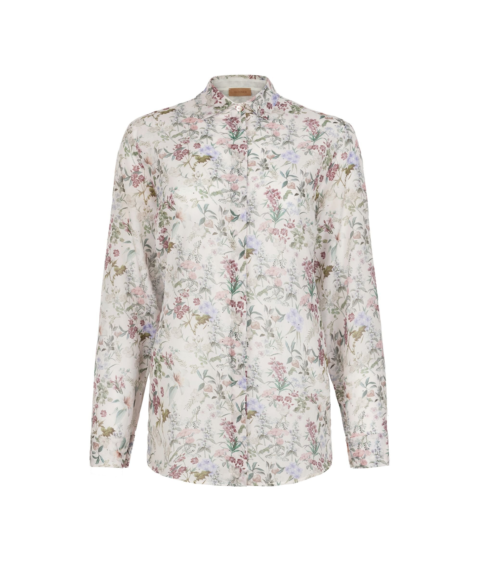 Mušelínová košile s potiskem a cvočky