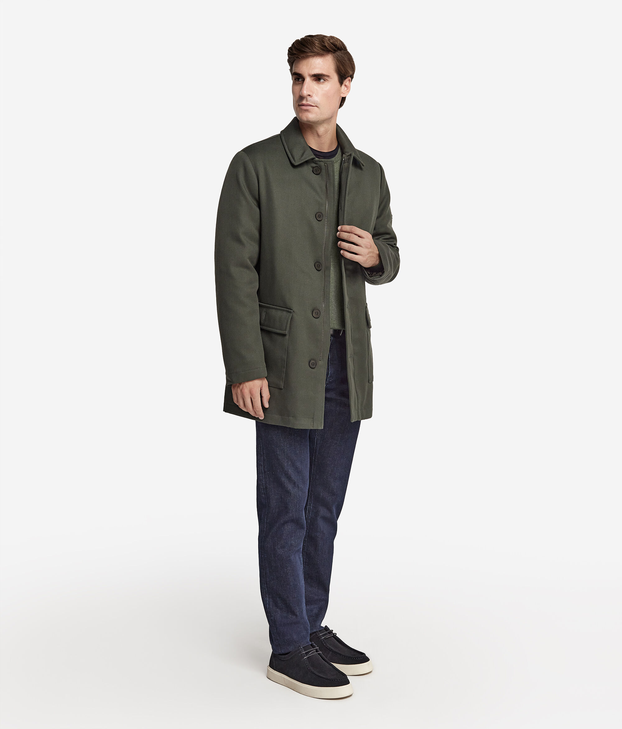 Technical Wool Coat