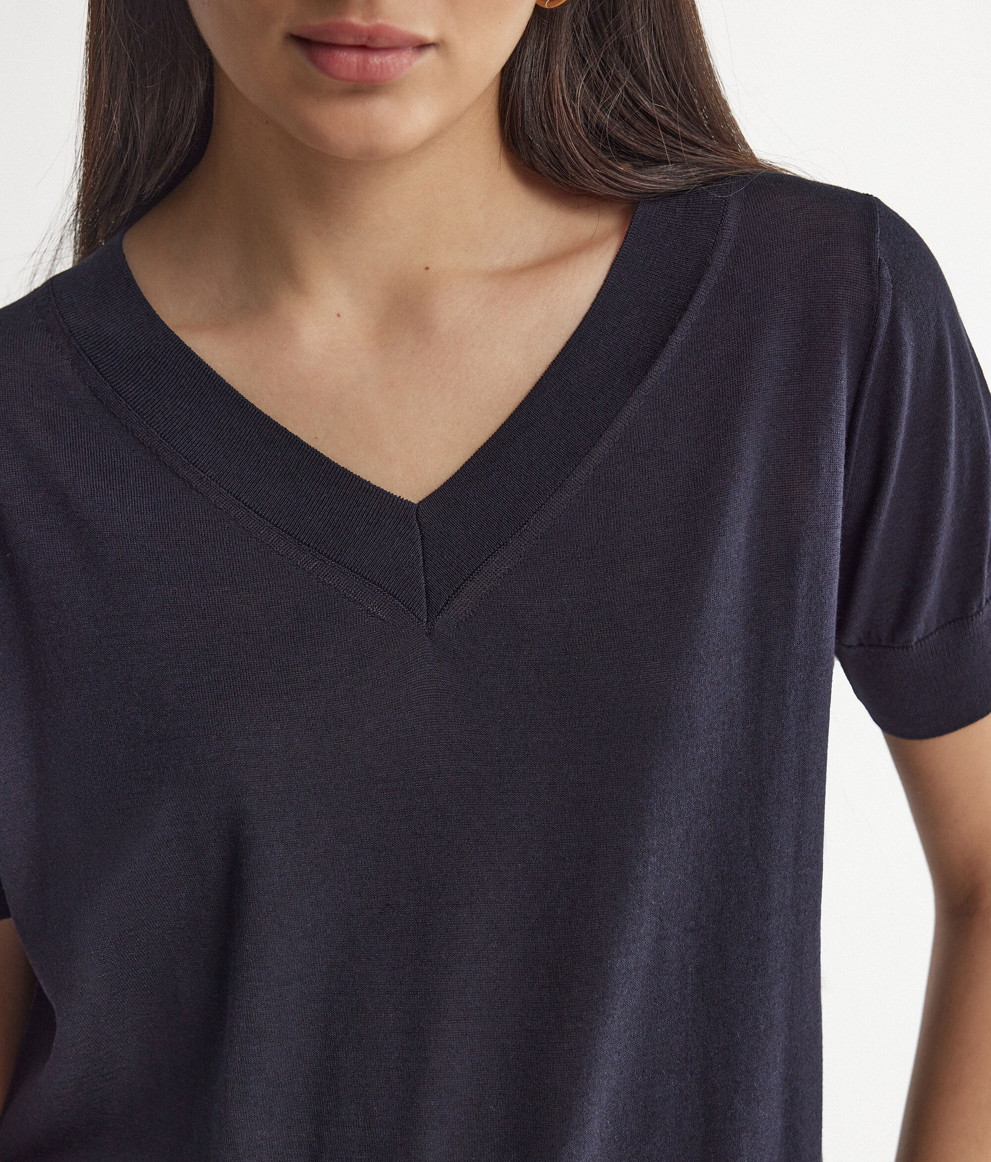 Джемпер из шелка и хлопка