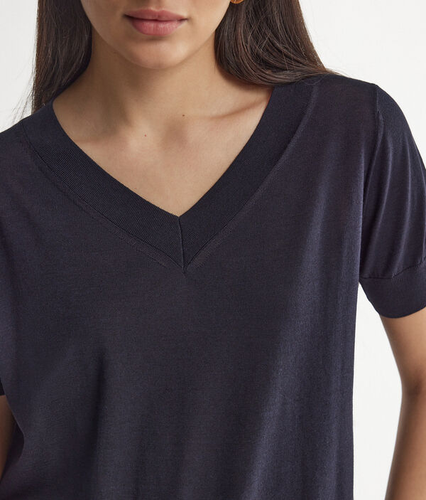 Джемпер из шелка и хлопка