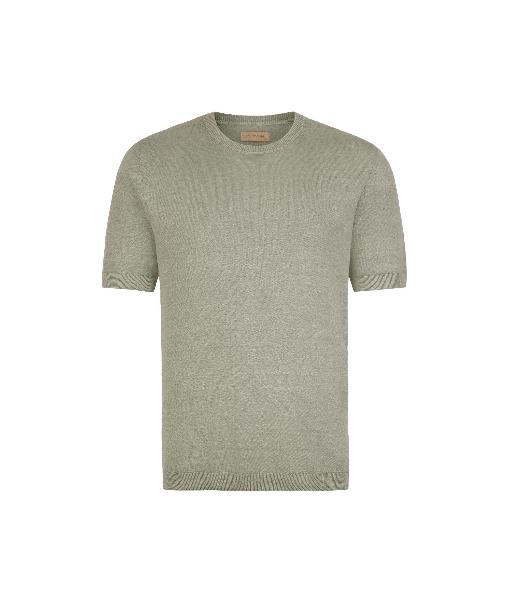 Linen and cotton T-shirt