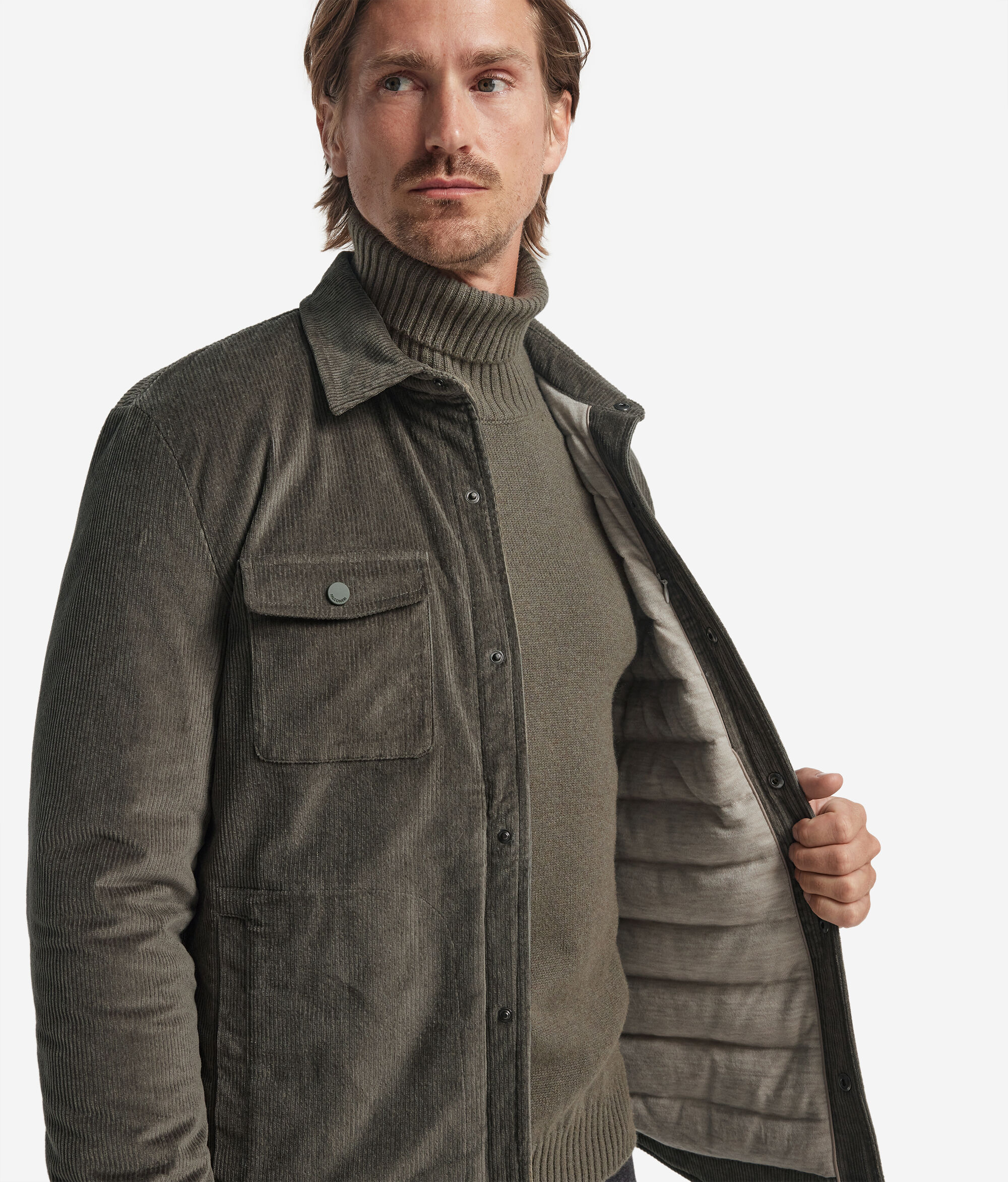 Куртка-рубашка из вельвета