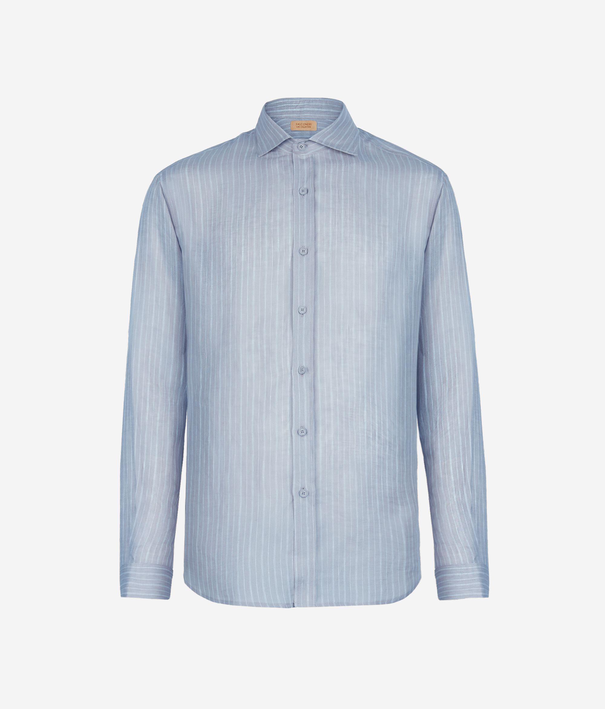 Chemise à fines rayures en lin