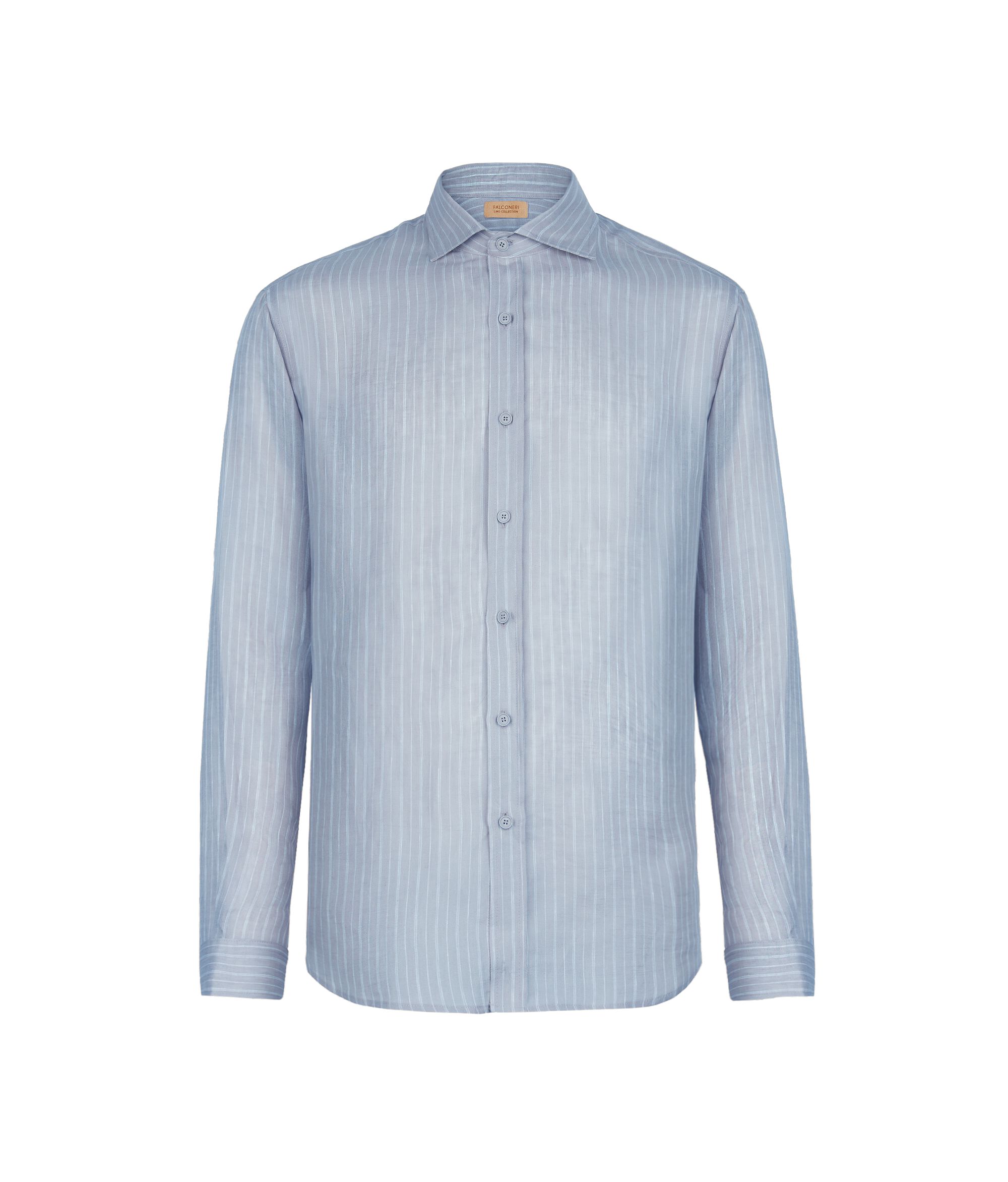 Chemise à fines rayures en lin
