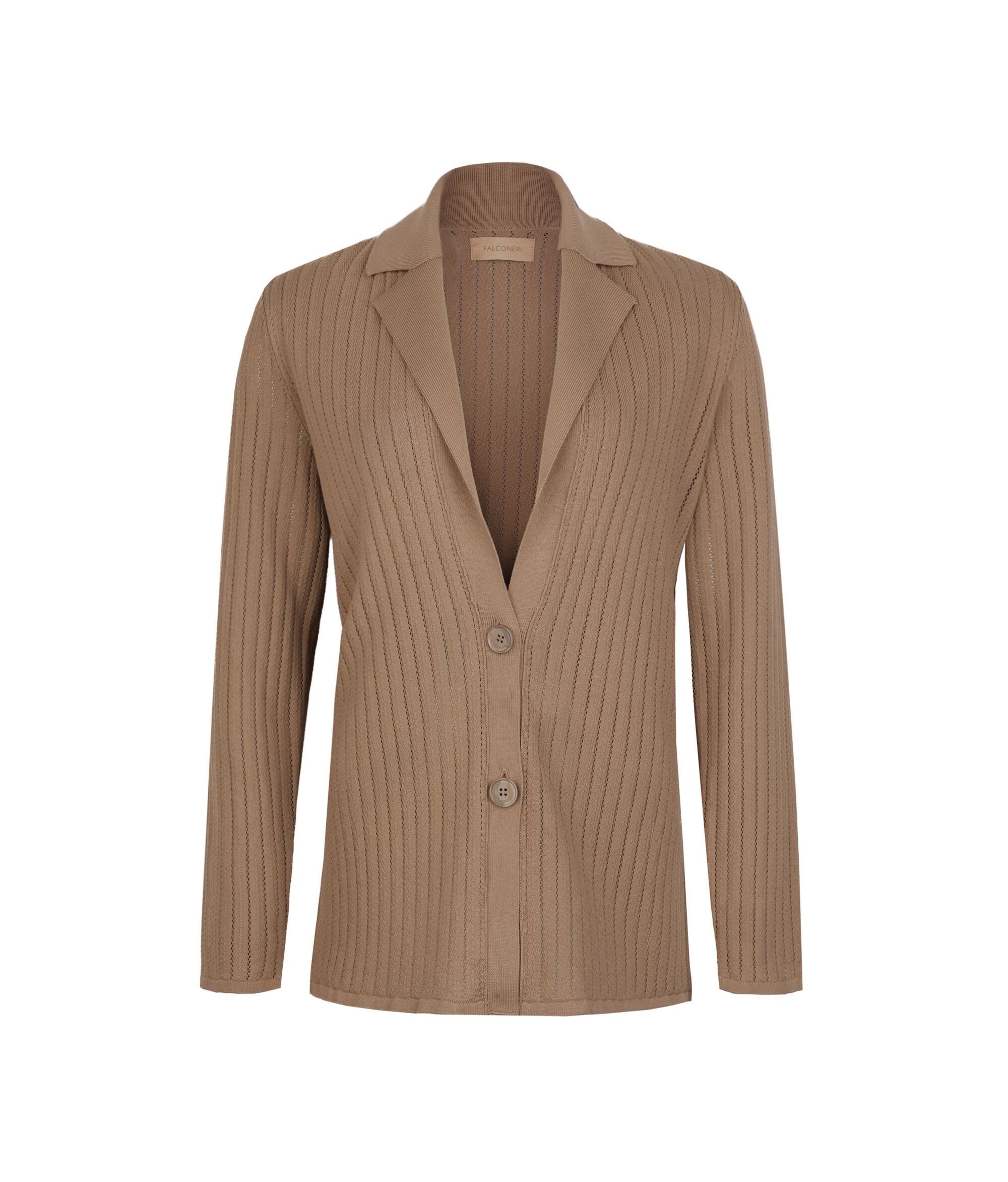 Gestreifte Jacke mit Lochmuster