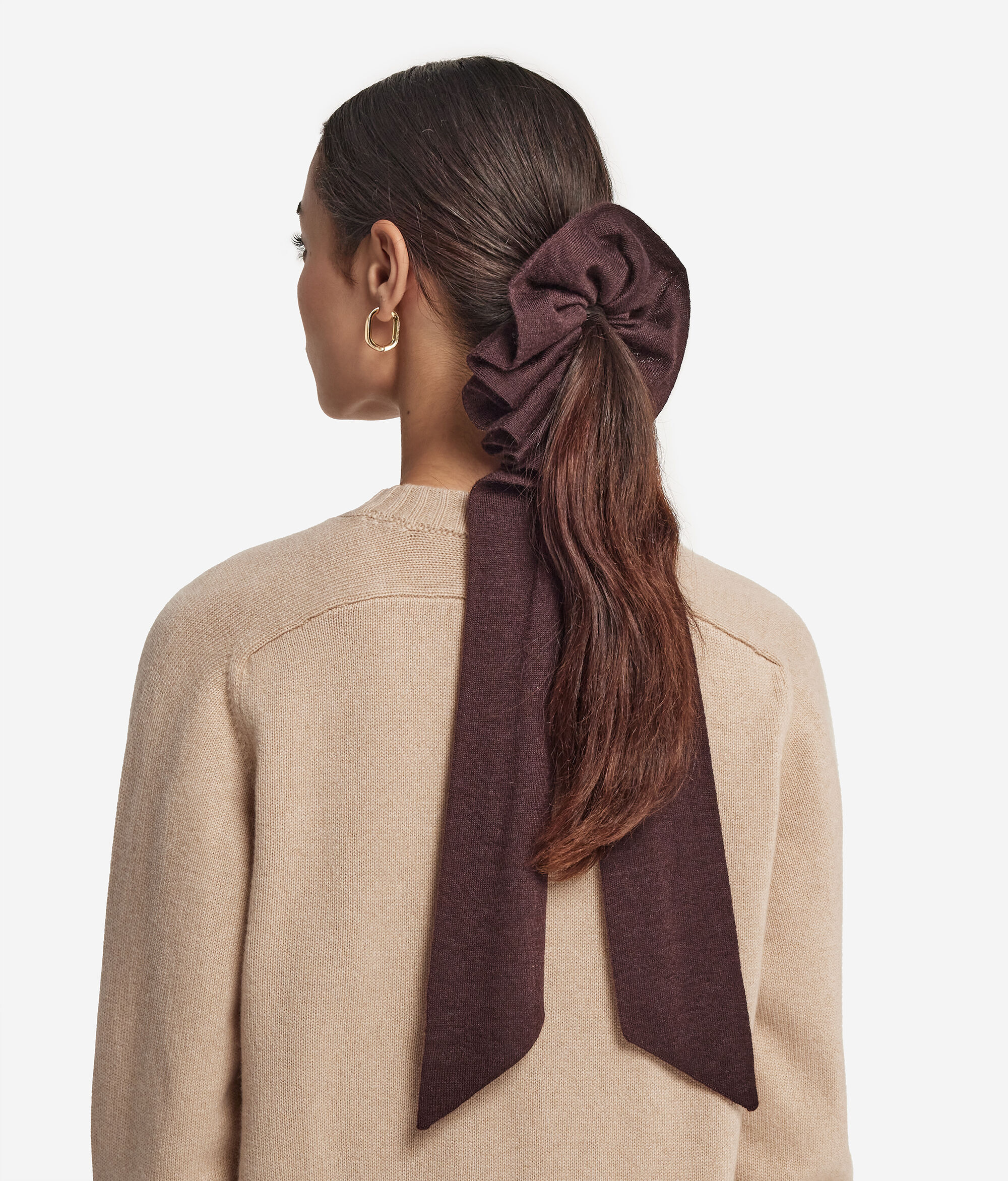 Резинка для волос из кашемира