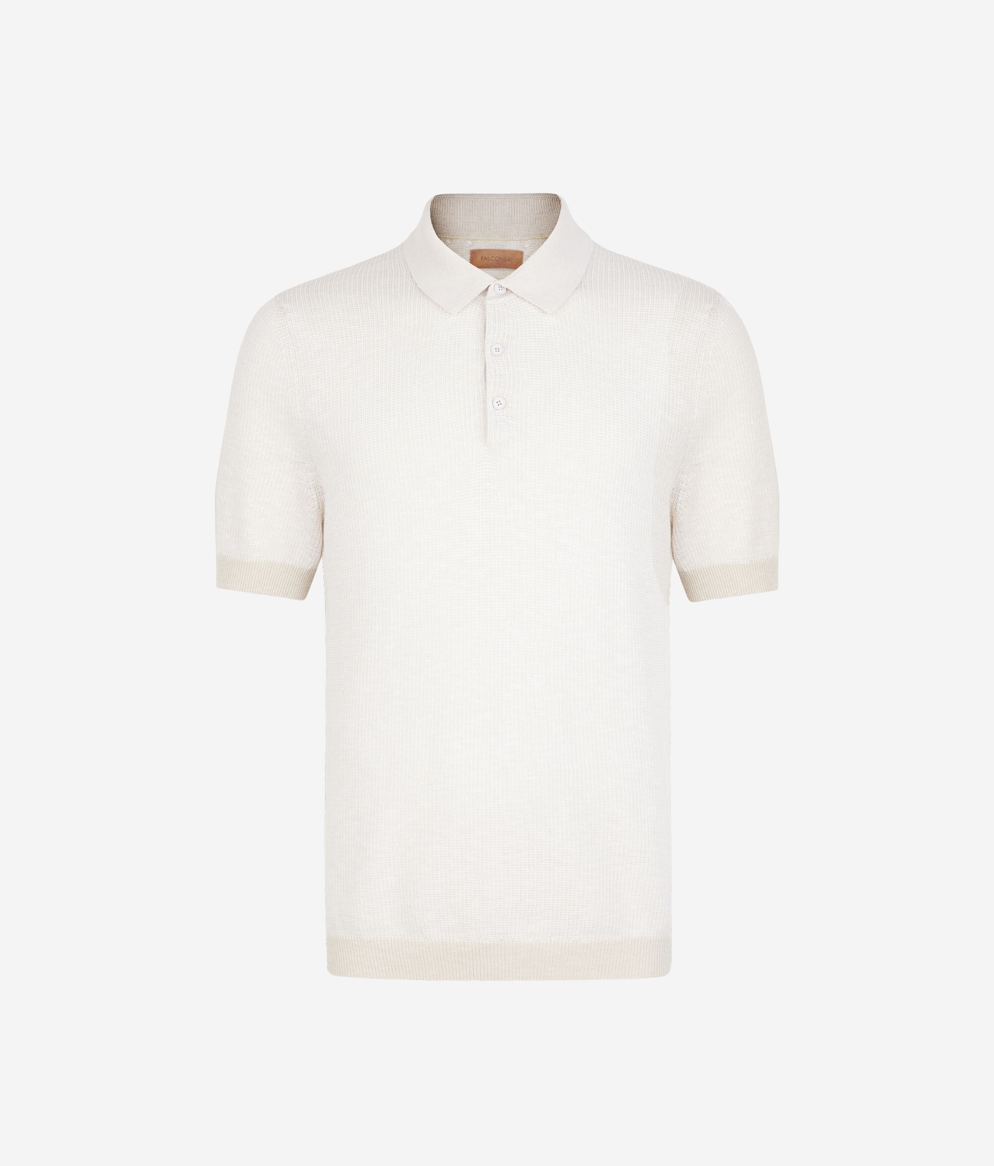 Polo de punt gofrat de cotó