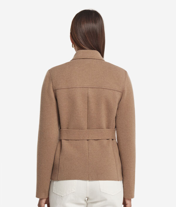 Короткое пальто из ультрамягкого кашемира