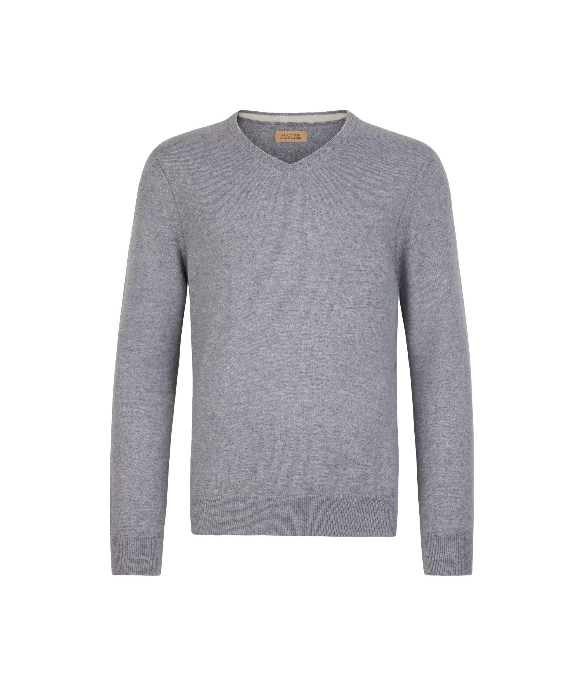 Jersei escot en punta de Cashmere Ultrasoft