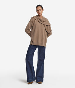 Girocollo con spacchi in Cashmere Ultrasoft - NUDE - DMLA228A_color_9215
