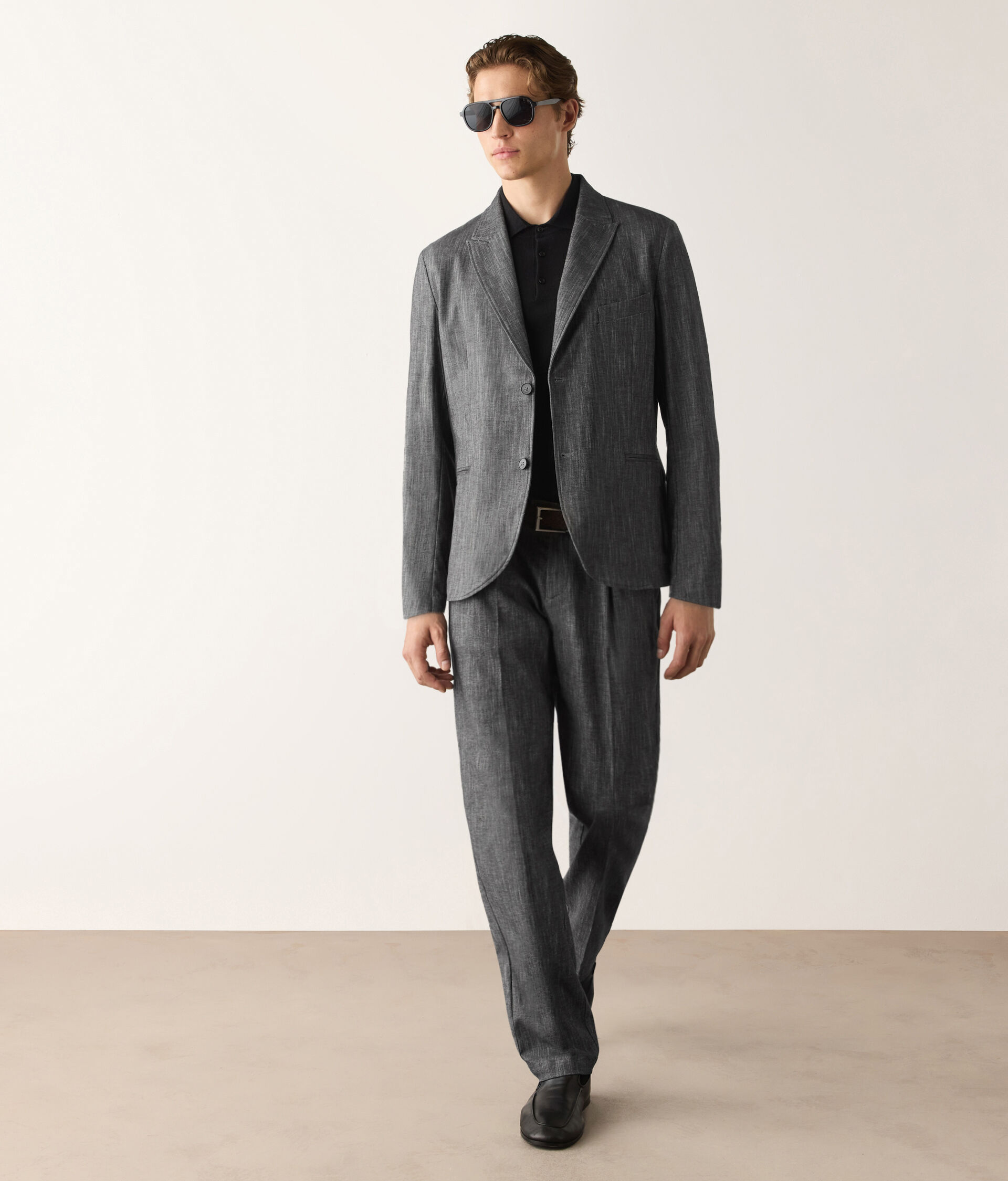 Giacca in cotone effetto denim