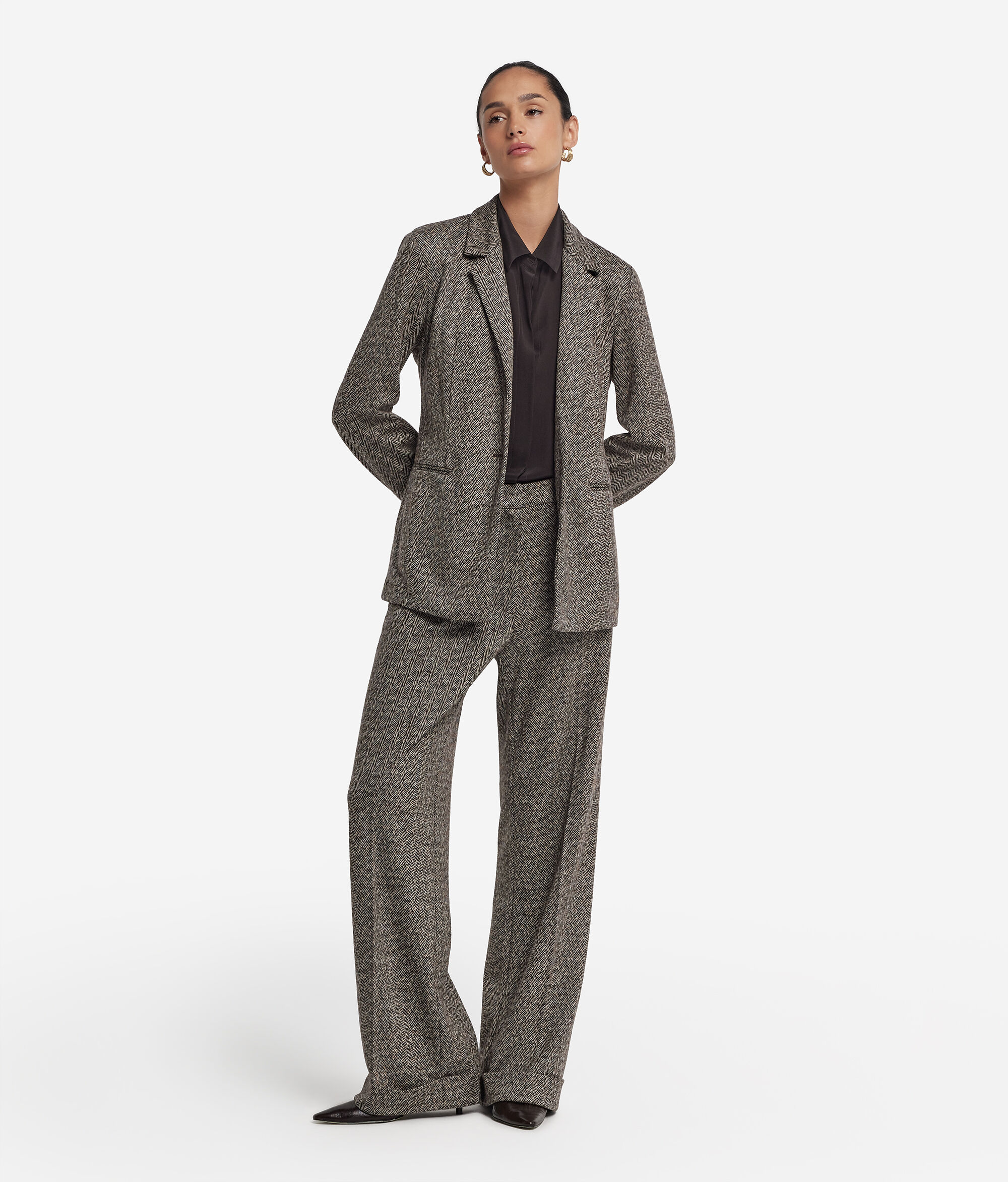 Herringbone wool jacket