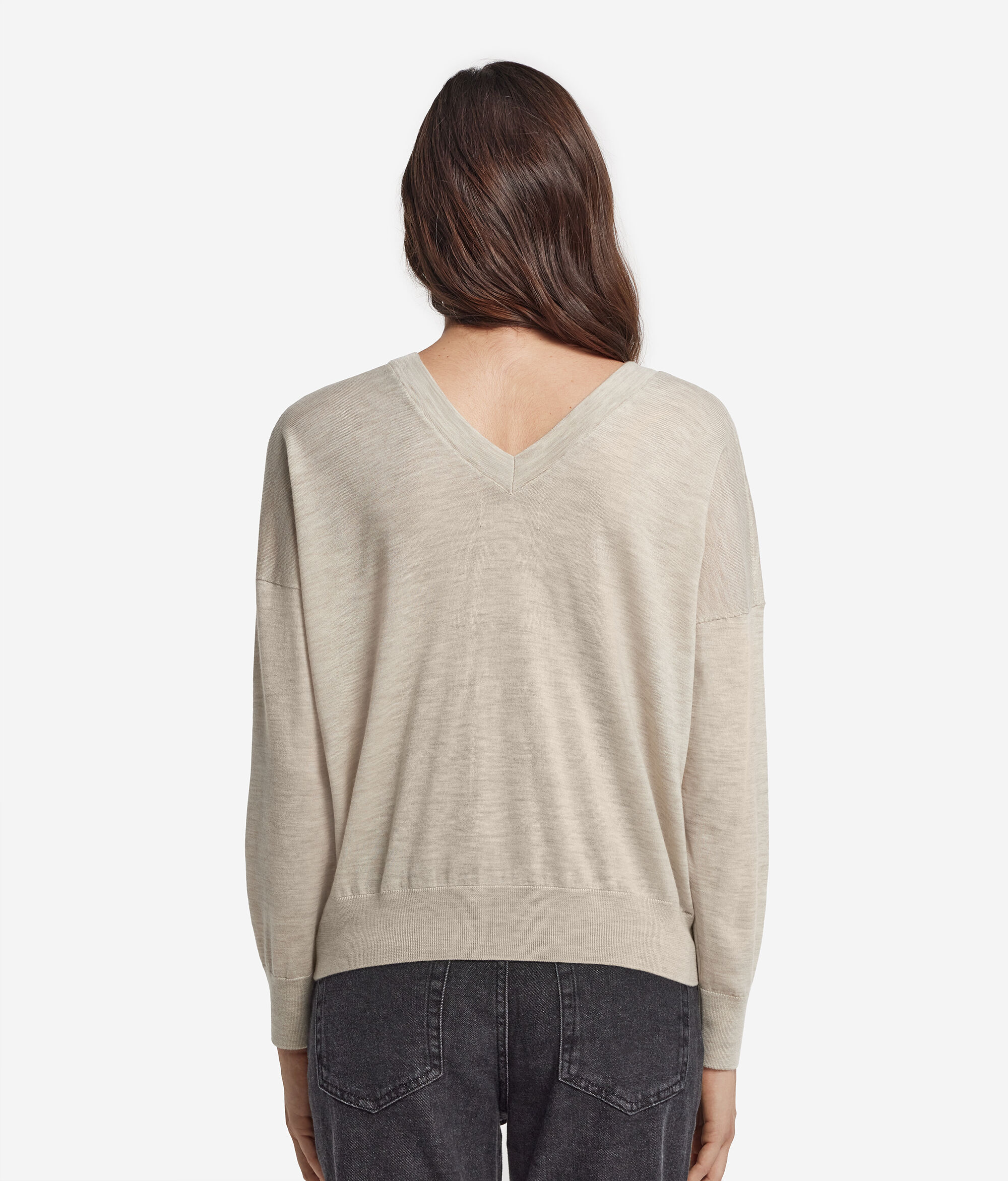 Pullover mit doppeltem V-Ausschnitt aus Kaschmir Ultrafine
