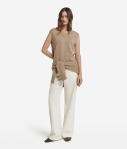 Gilet in Cashmere Undyed Ultrasoft