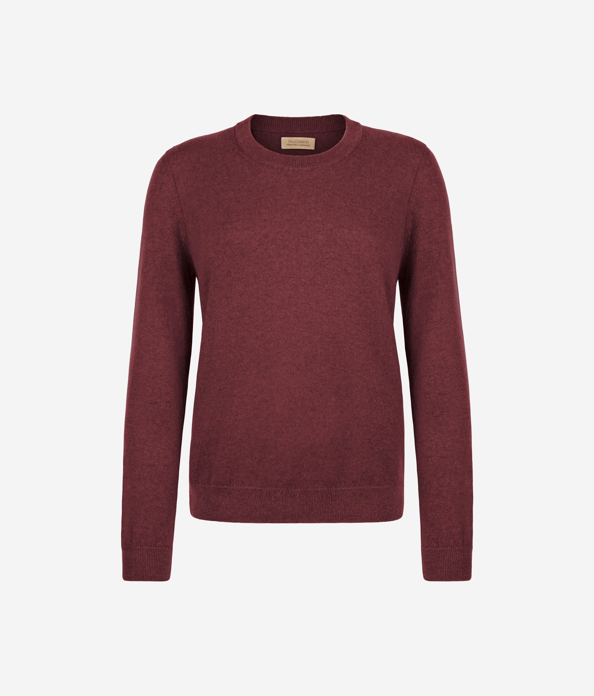 Long-Sleeved Ultrasoft Cashmere Round-Neck Jumper