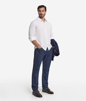 Cotton and Silk Piqué Shirt