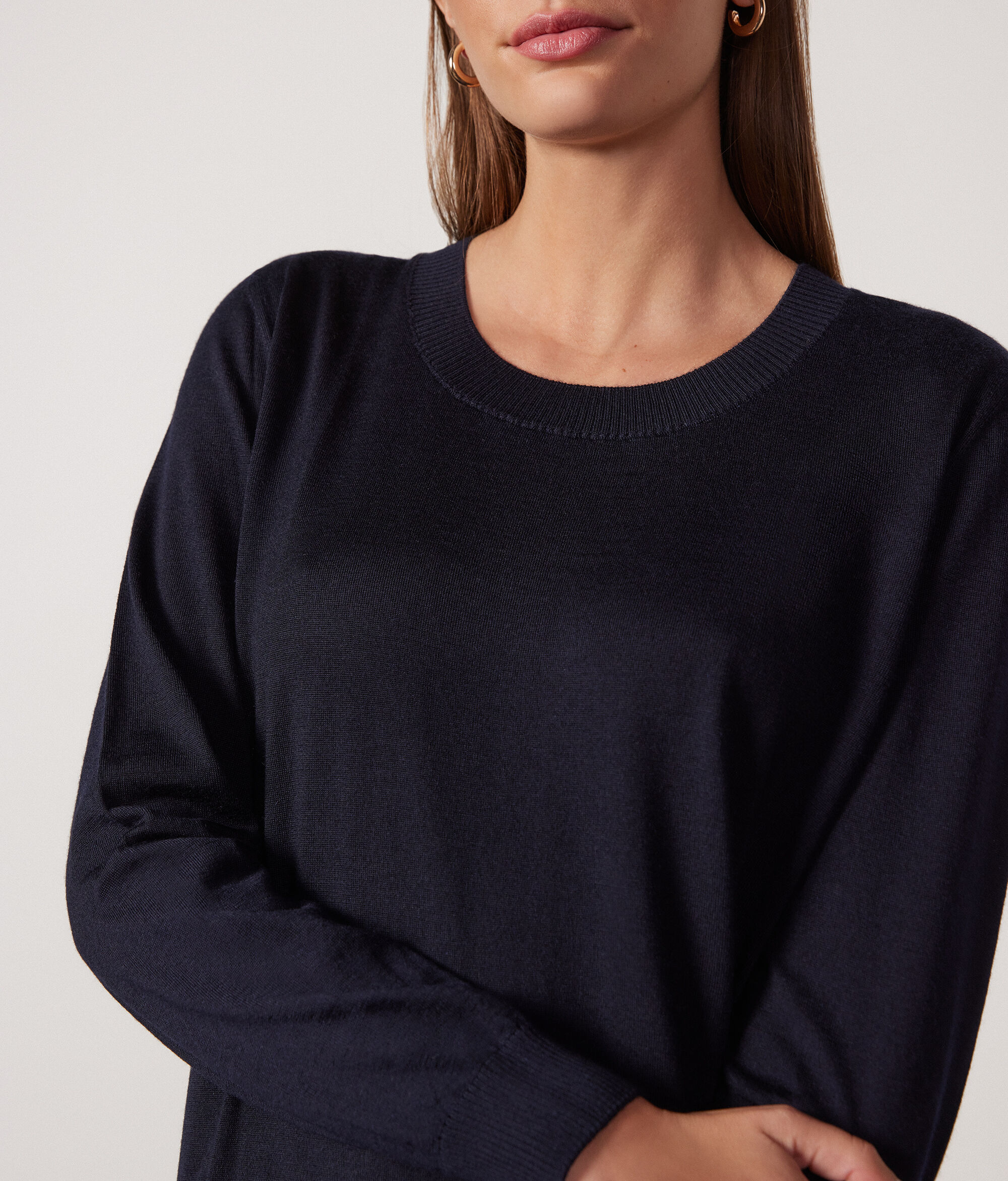 Pullover aus Kaschmir Ultrafine mit U-Boot-Ausschnitt