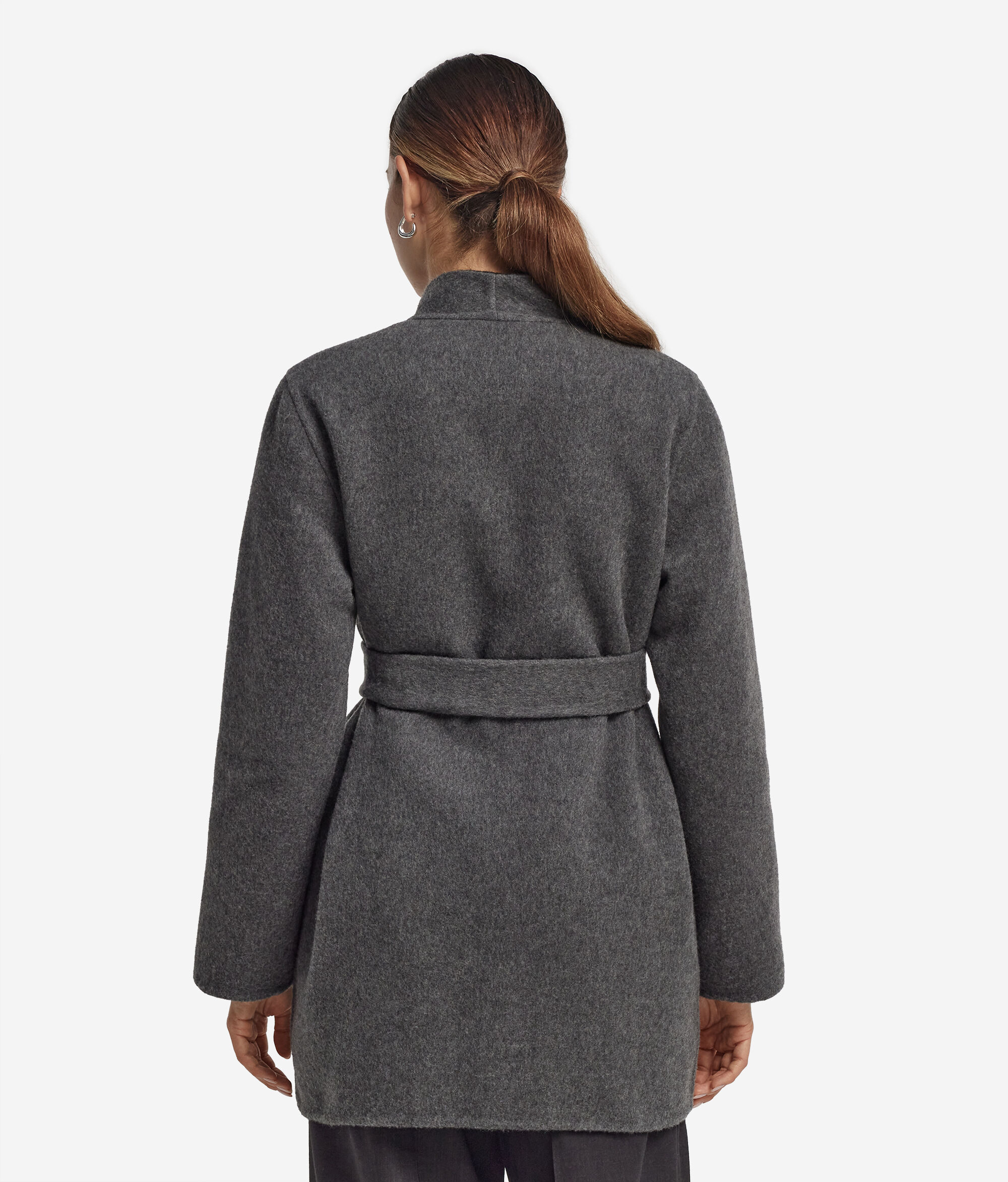 Reversible cashmere coat