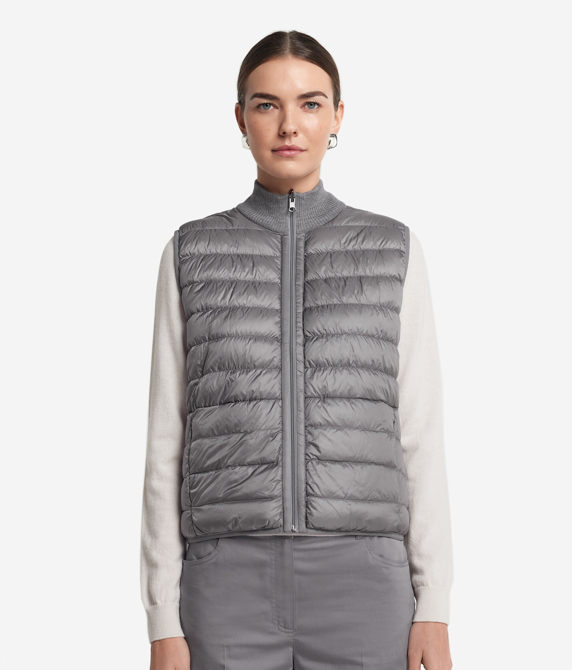 Daunenjacke zum Wenden aus Kaschmir