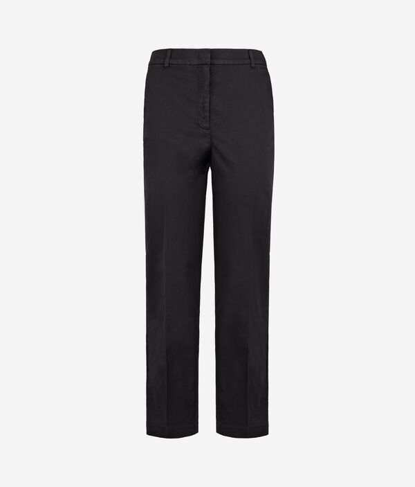 Зауженные брюки из хлопка