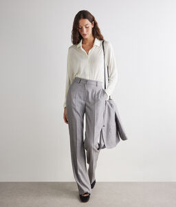 Camicia in seta - WHITE