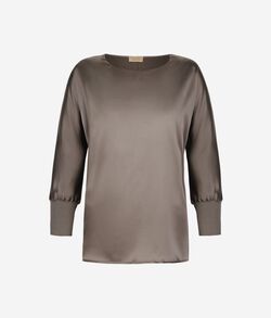 Блуза из атласного шелка