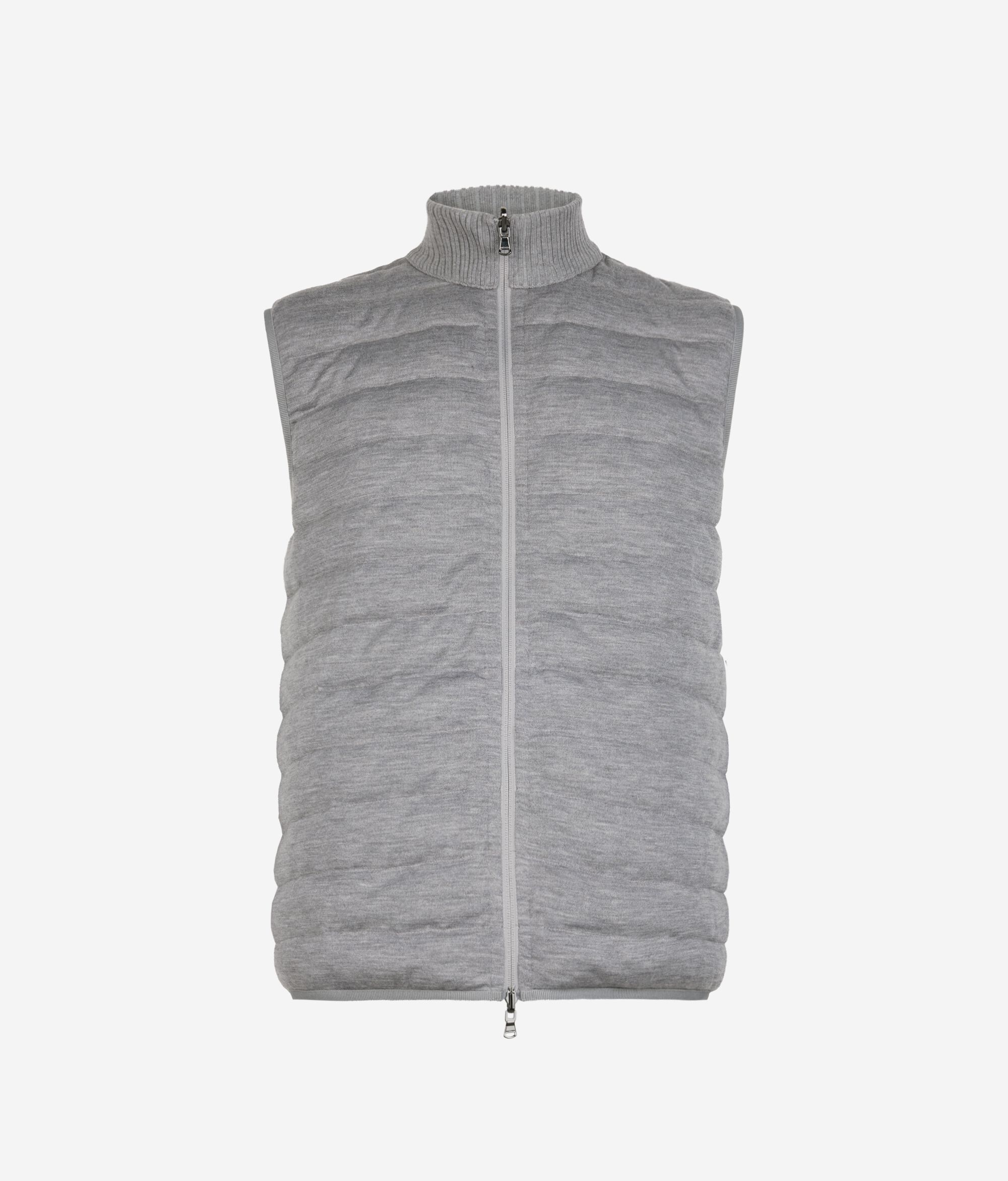 Plumífero sin mangas reversible con lado mate