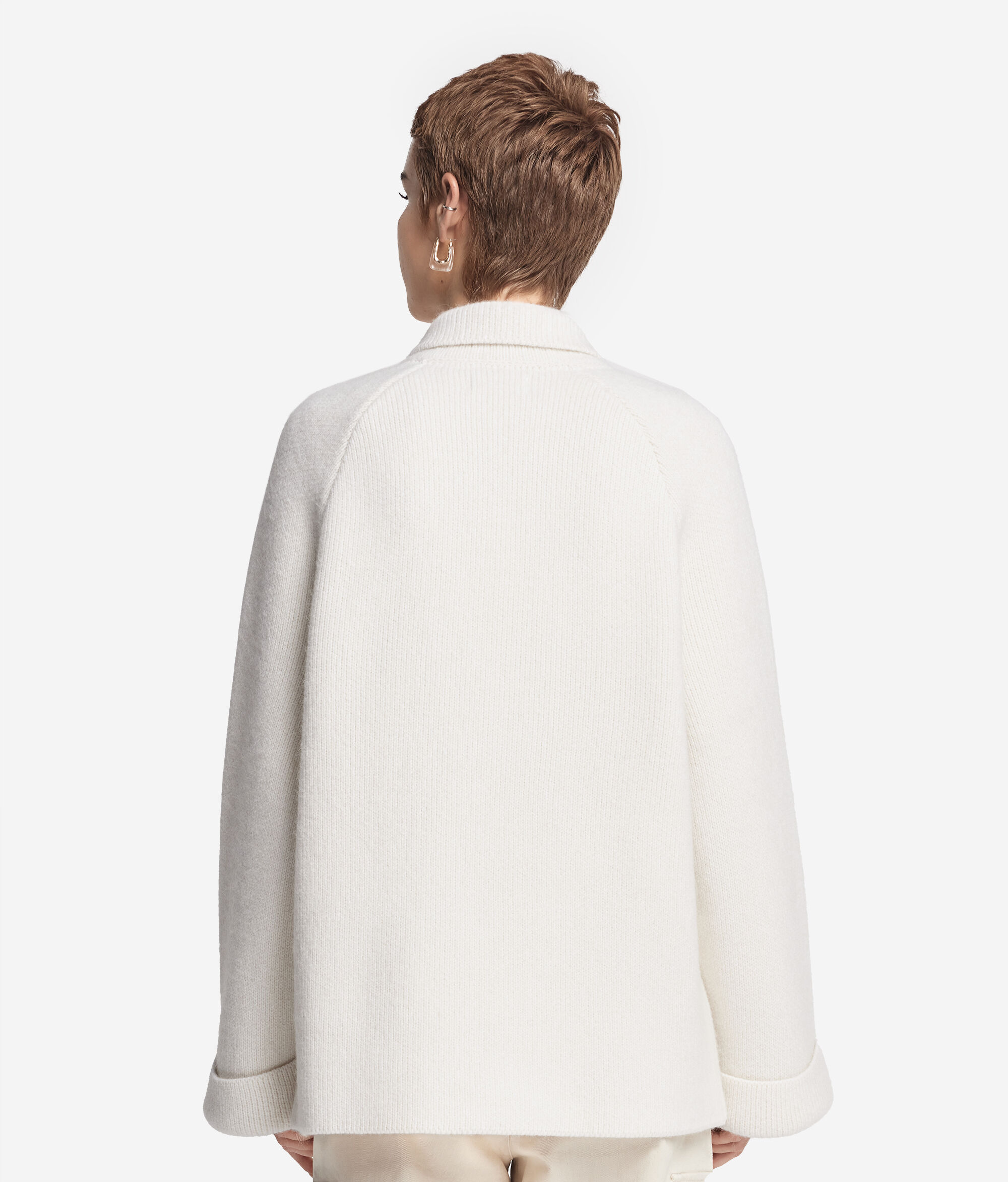 Double-Breasted Alpaca Wool Coat