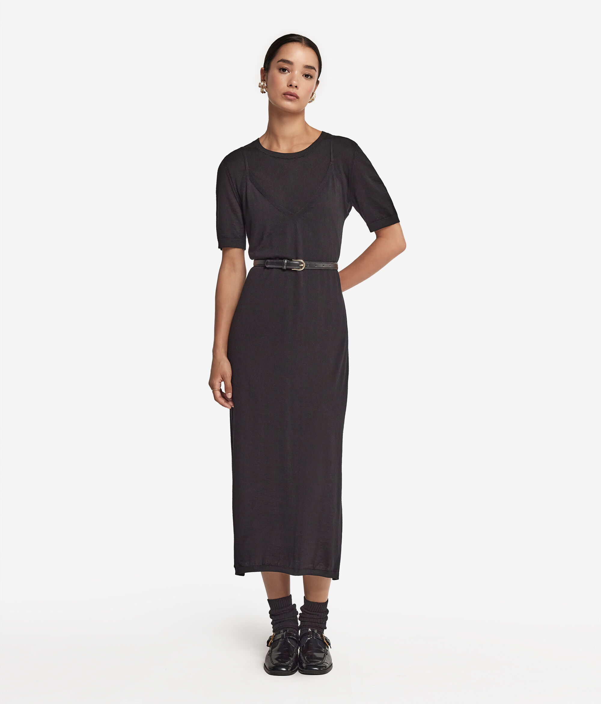 Ultrafine Cashmere Slip Dress