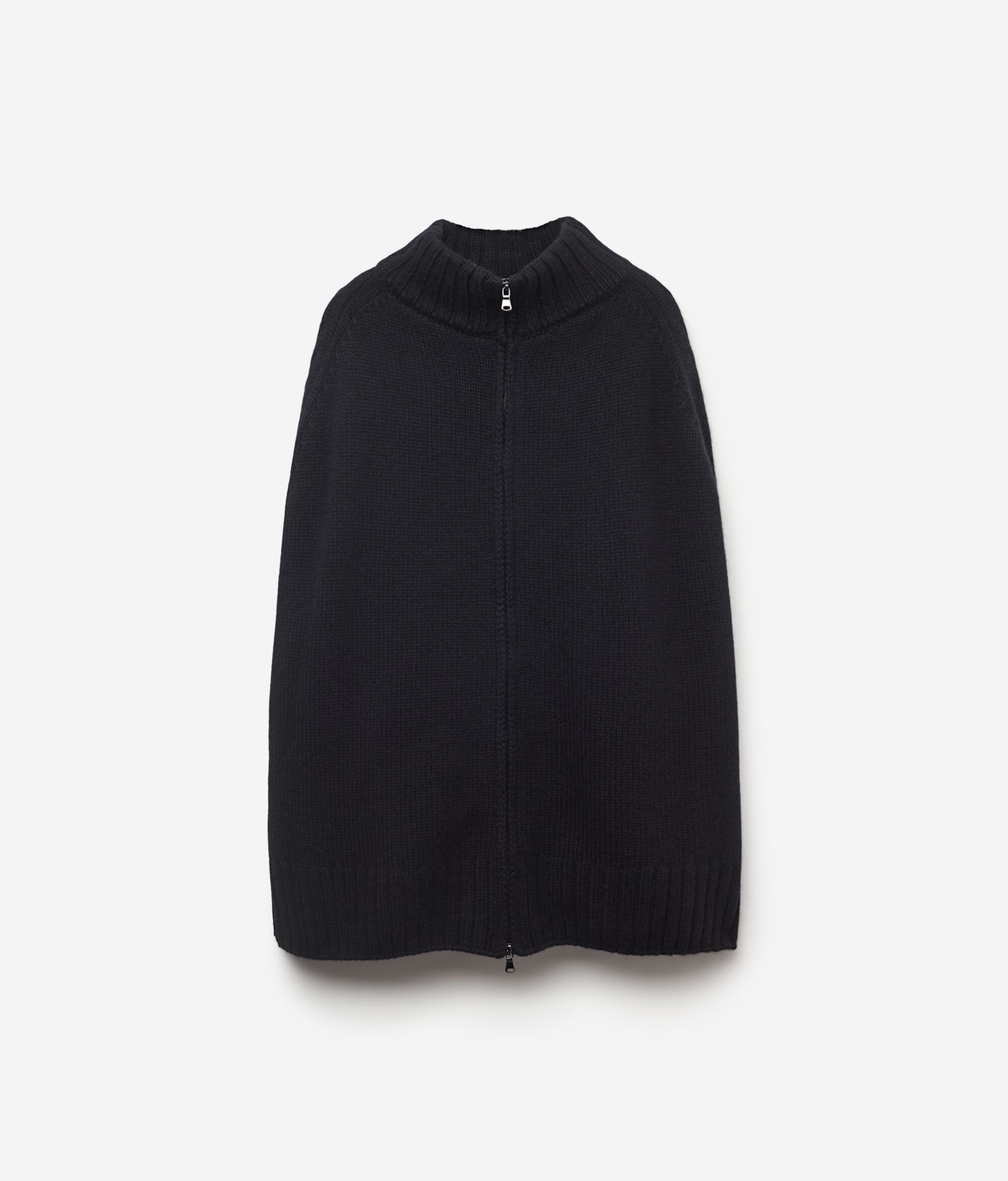 Ultrasoft Cashmere Zip-Up Cape