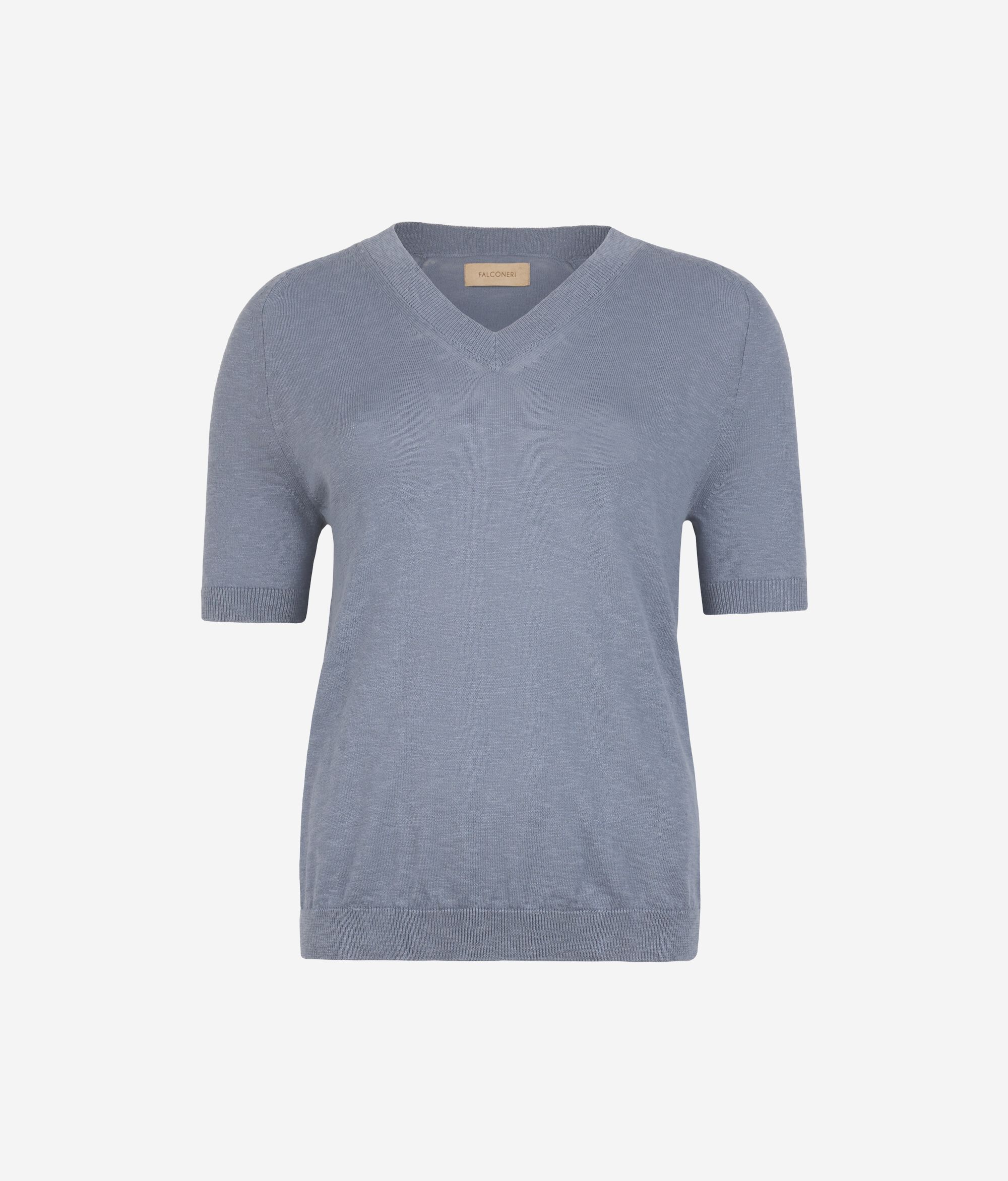 Half Sleeve V-neck Twist T-Shirt