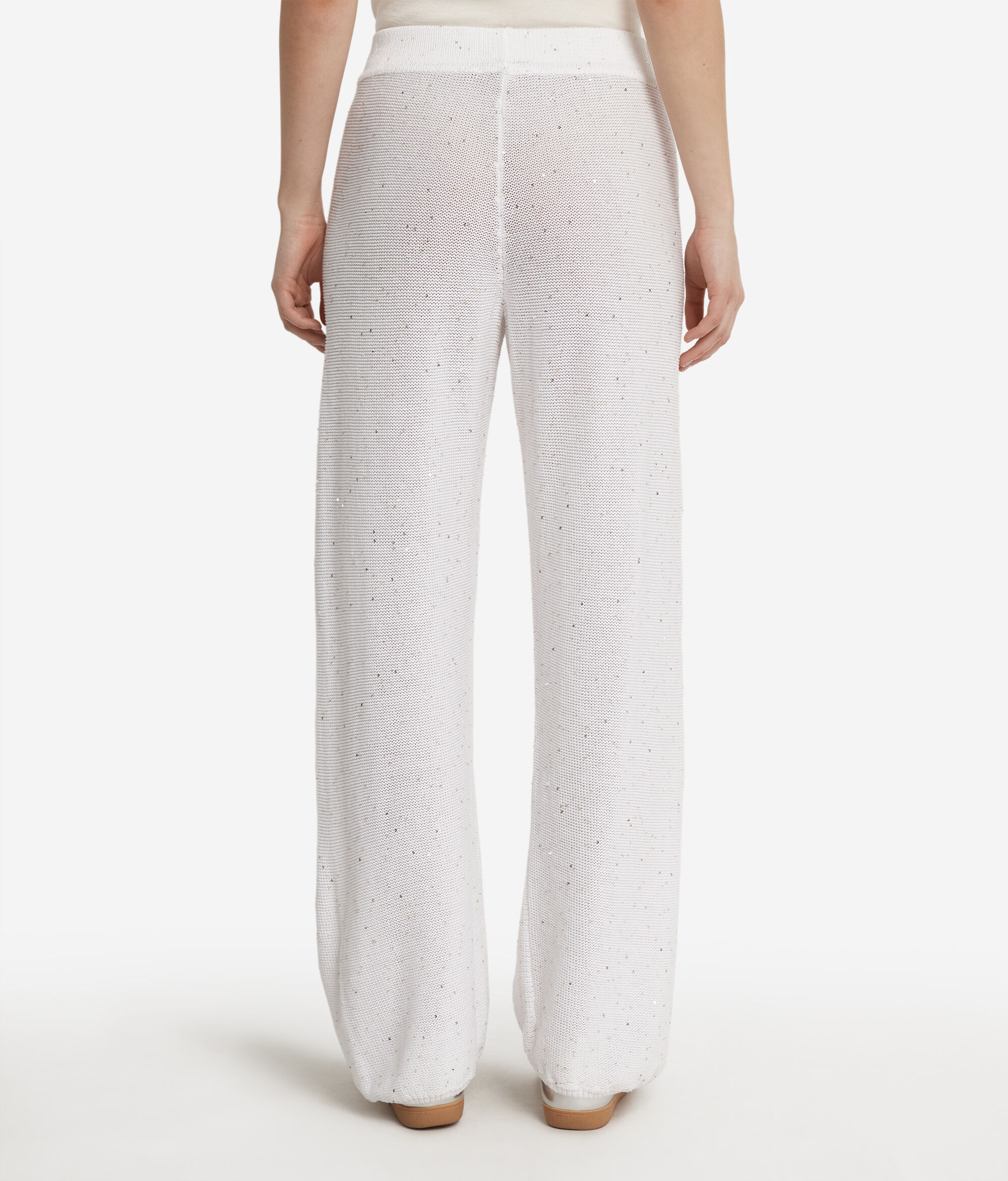 Weite Hose mit Minipailletten