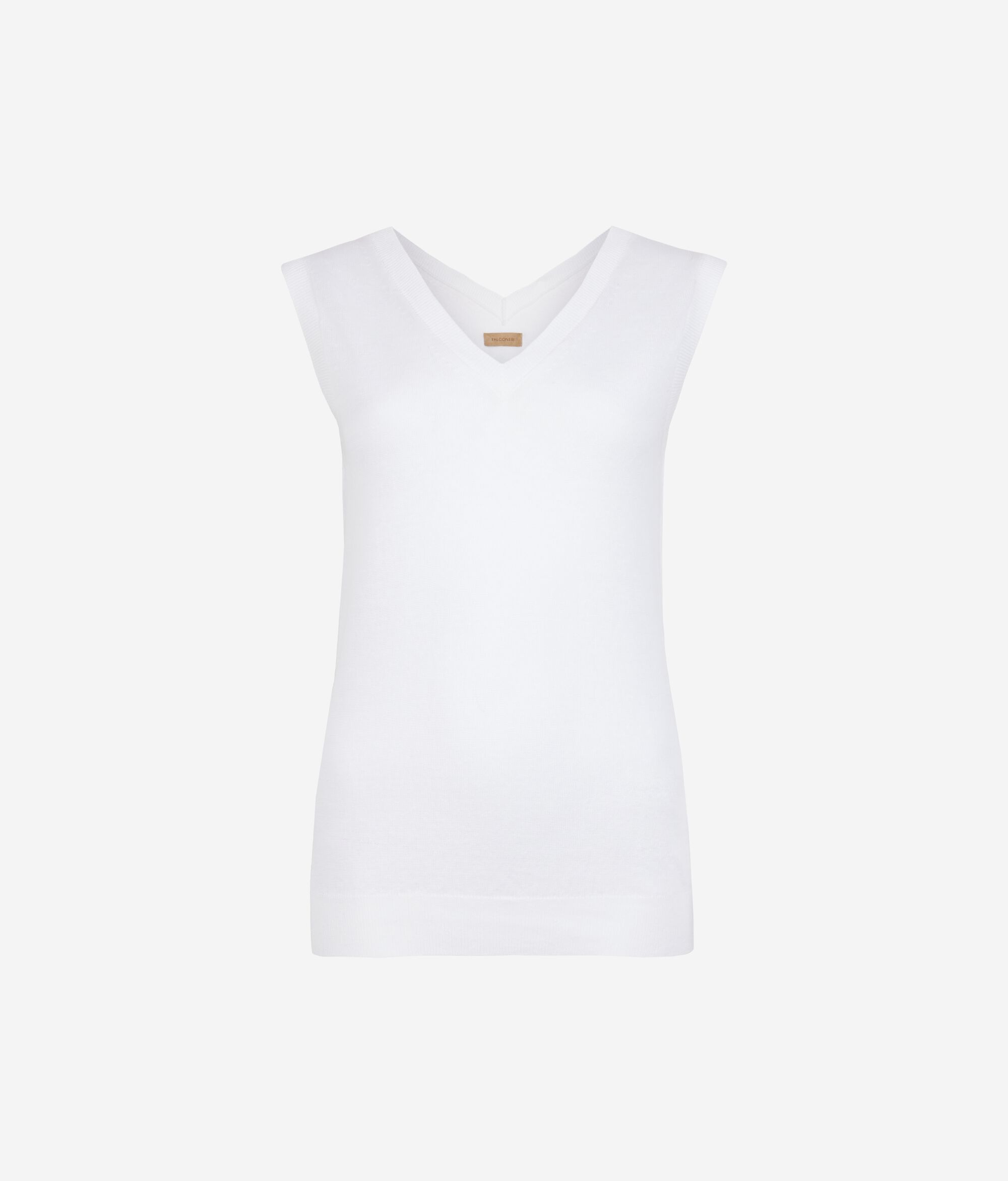 Linen cotton V-neck camisole