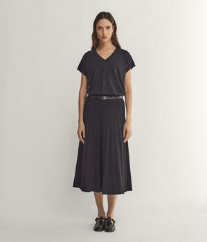 Maglia con Scollo V a Maniche Corte