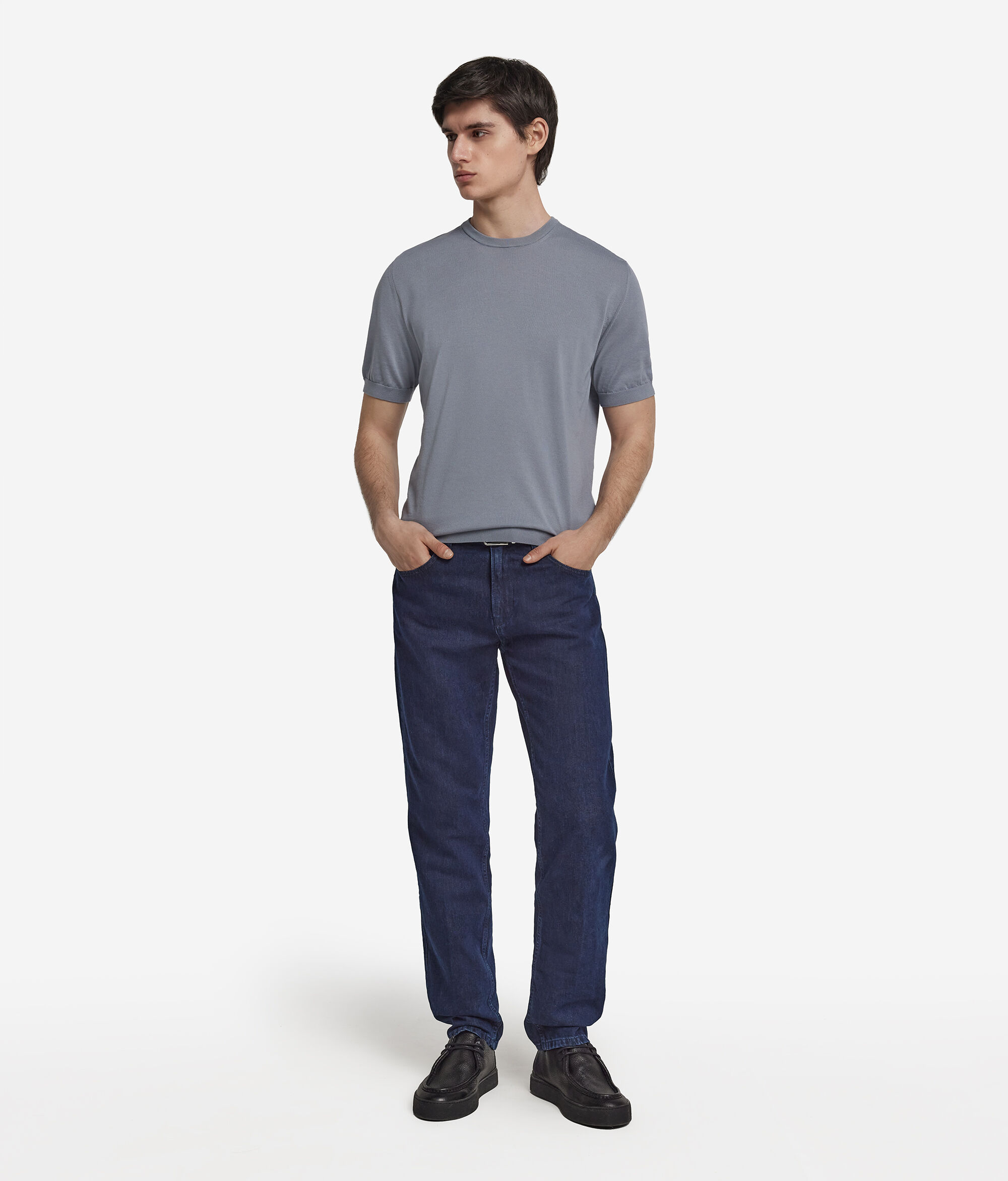Short-Sleeve Fresh Cotton Crew Neck T-Shirt