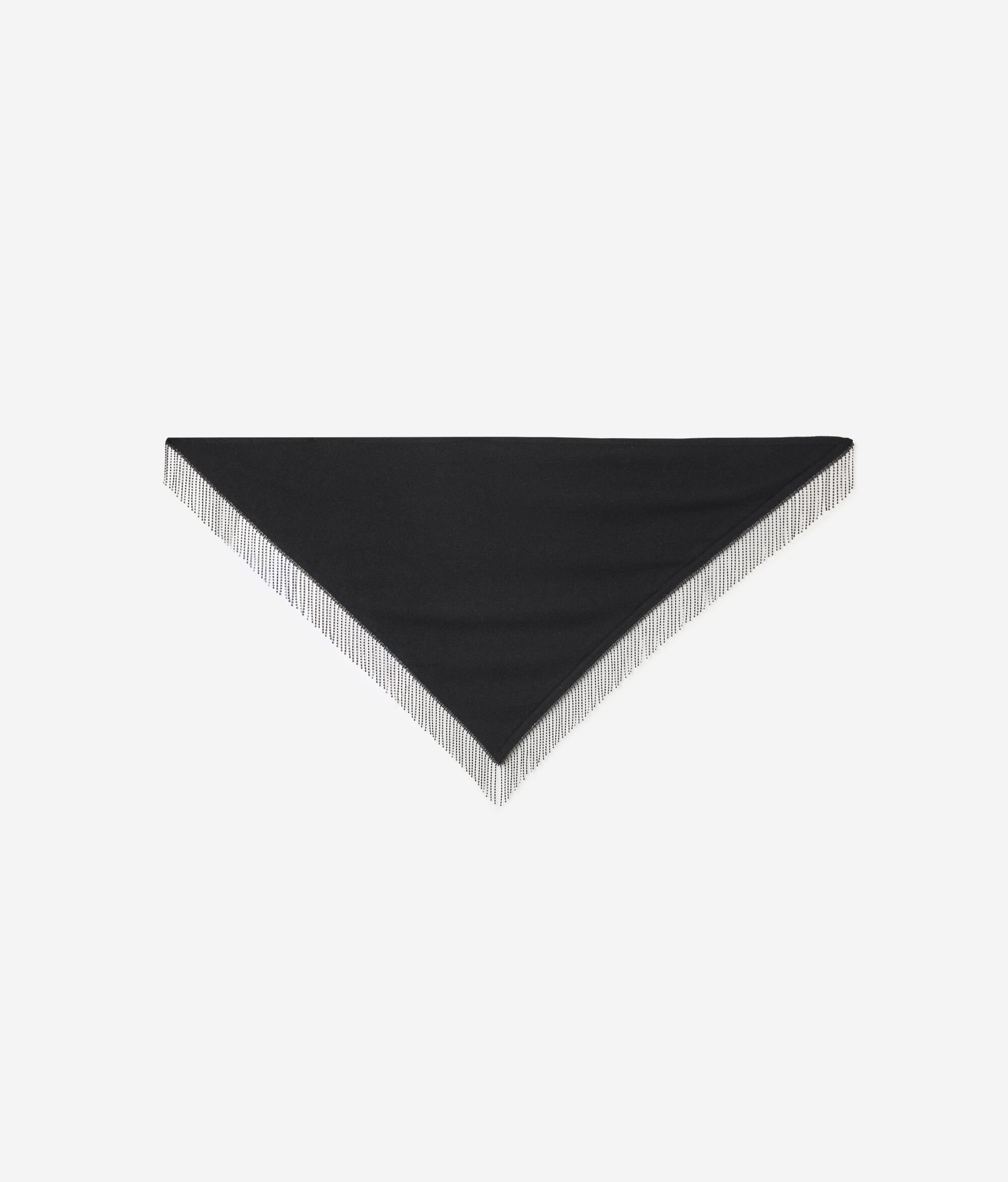 Шарф-бандана из ультрамягкого кашемира со стразами