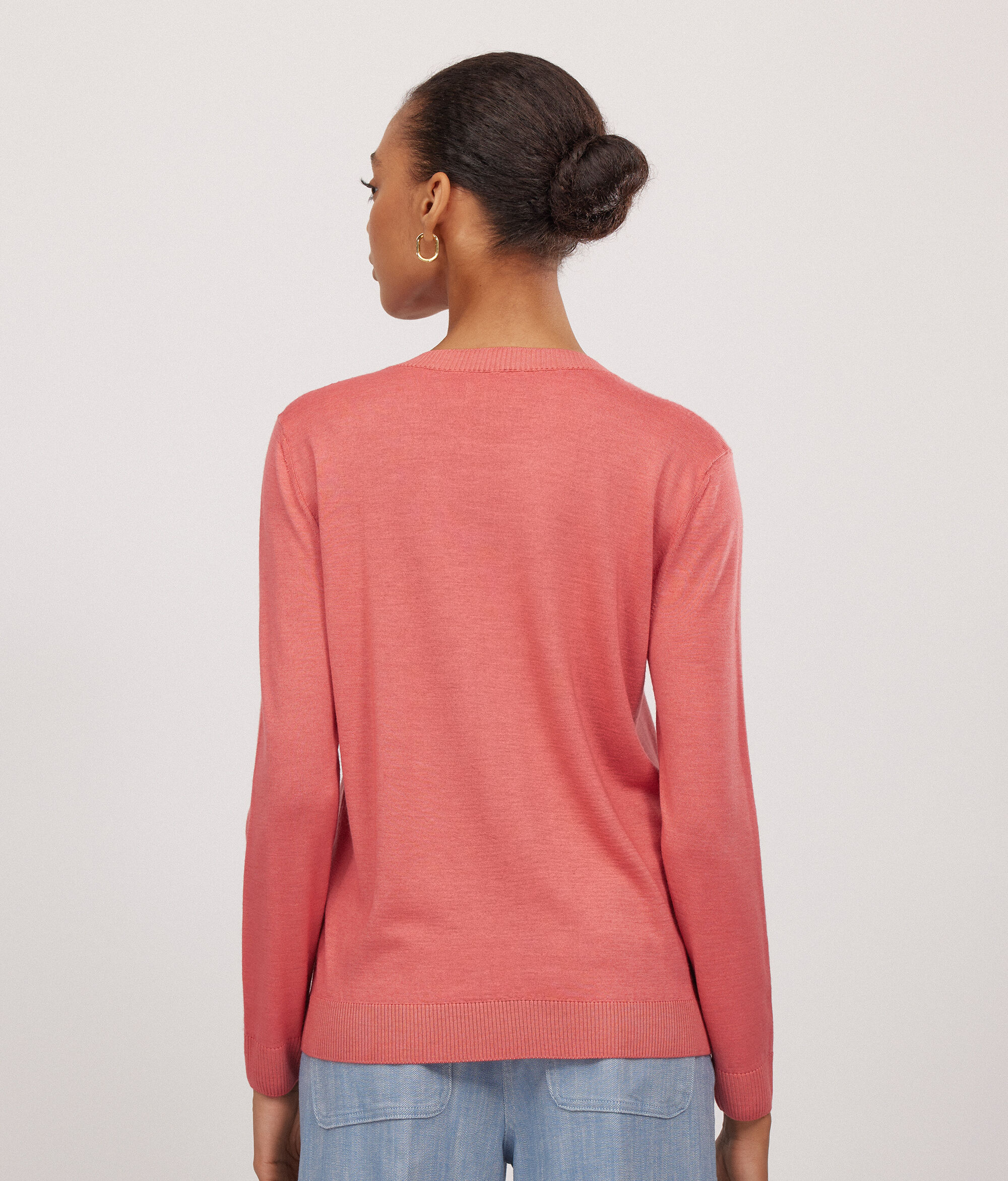 Pull femme en cachemire ultra-fin à col rond