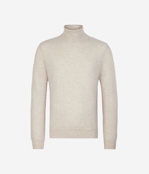 Jersey de cuello vuelto de cashmere ultrasoft