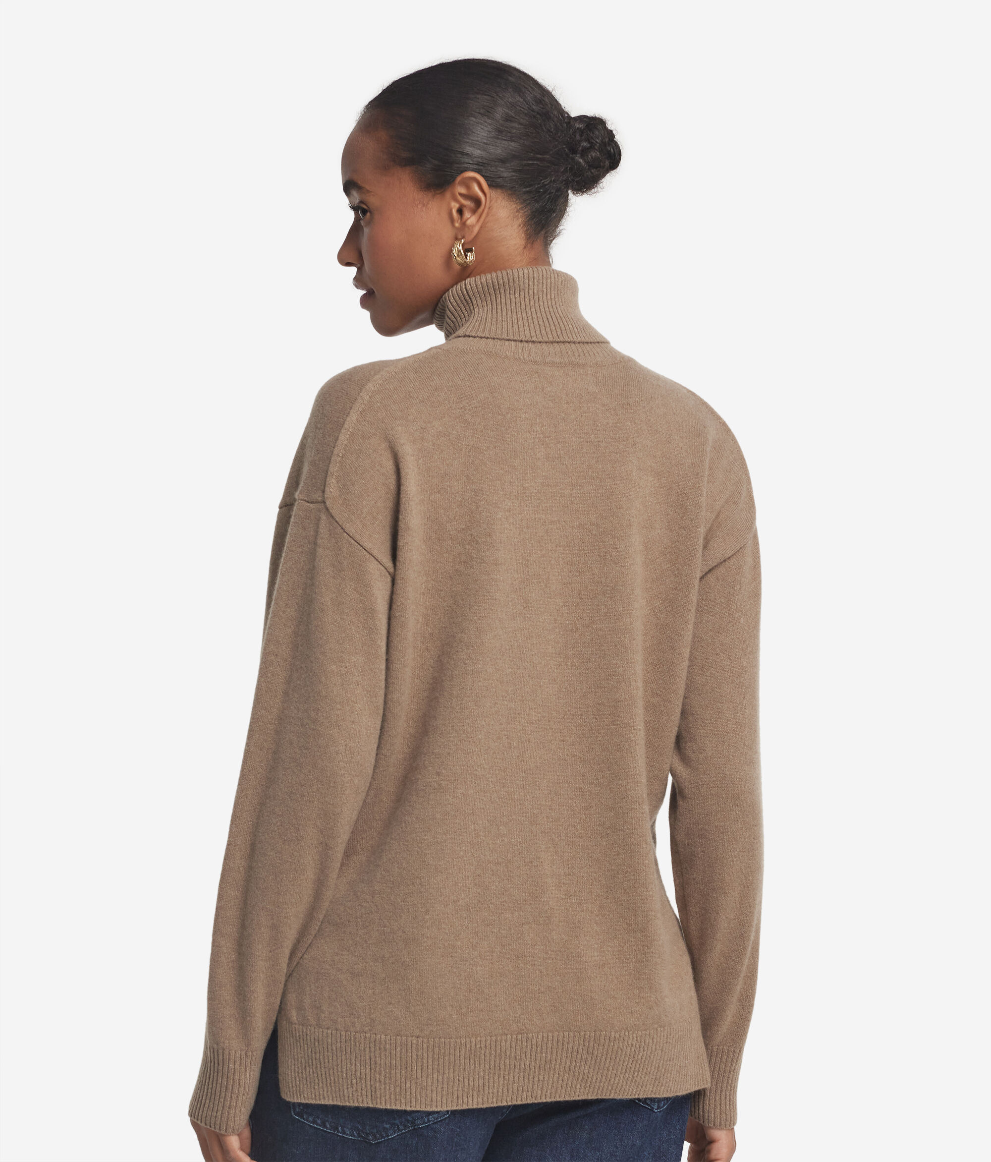 Ultrasoft Cashmere Turtleneck with Slits
