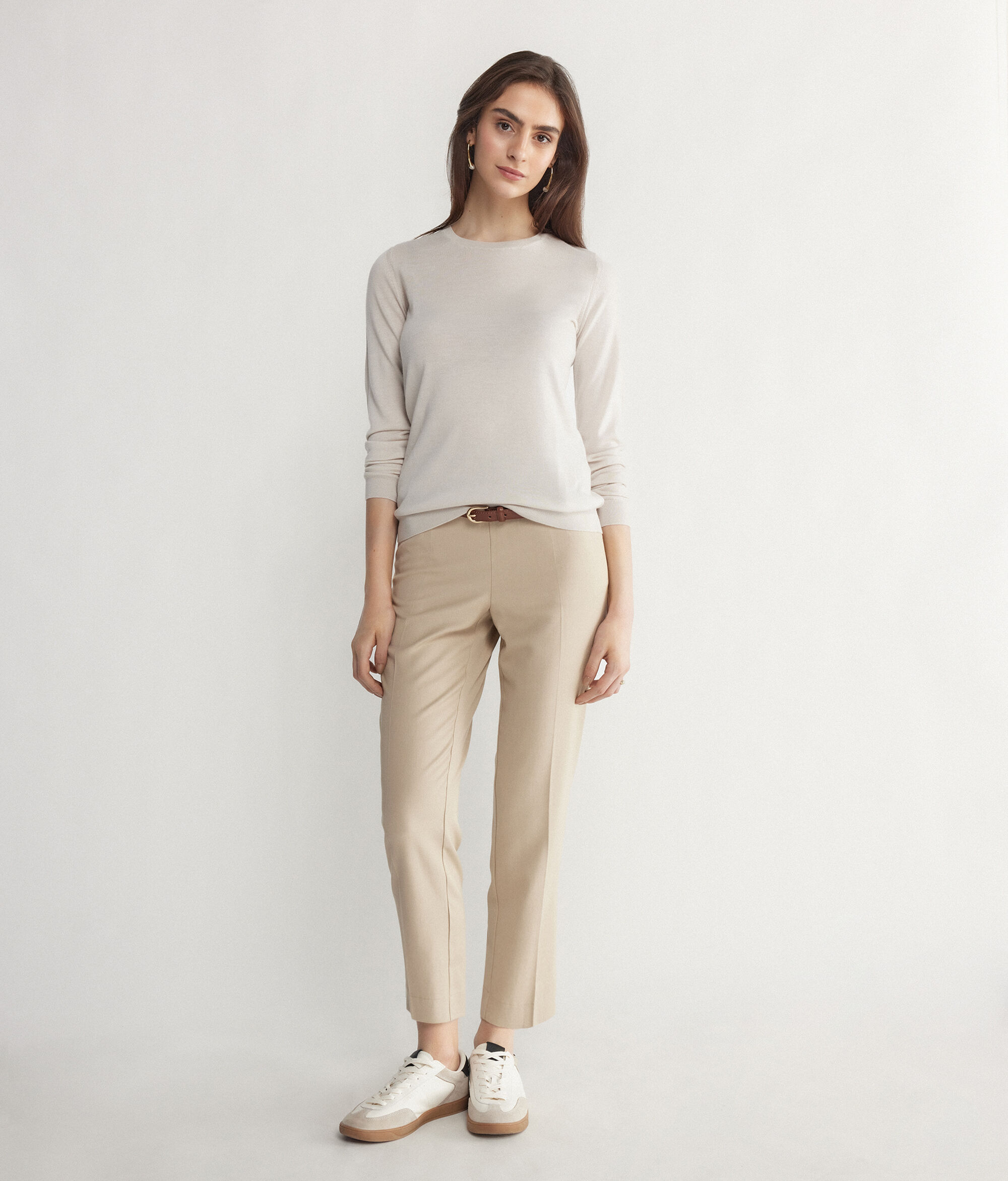 Round-Neck Ultrafine Cashmere Jumper