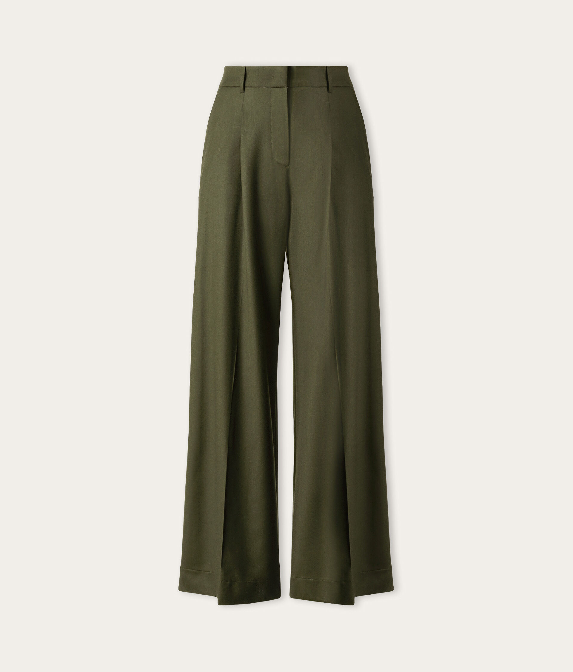 Wool palazzo trousers