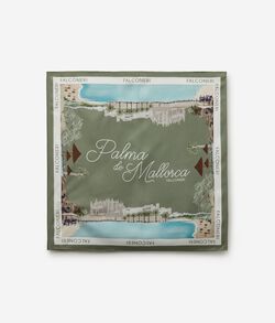 Платок «Города» из шелка