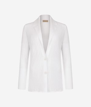 Jachetă cu dungi perforate