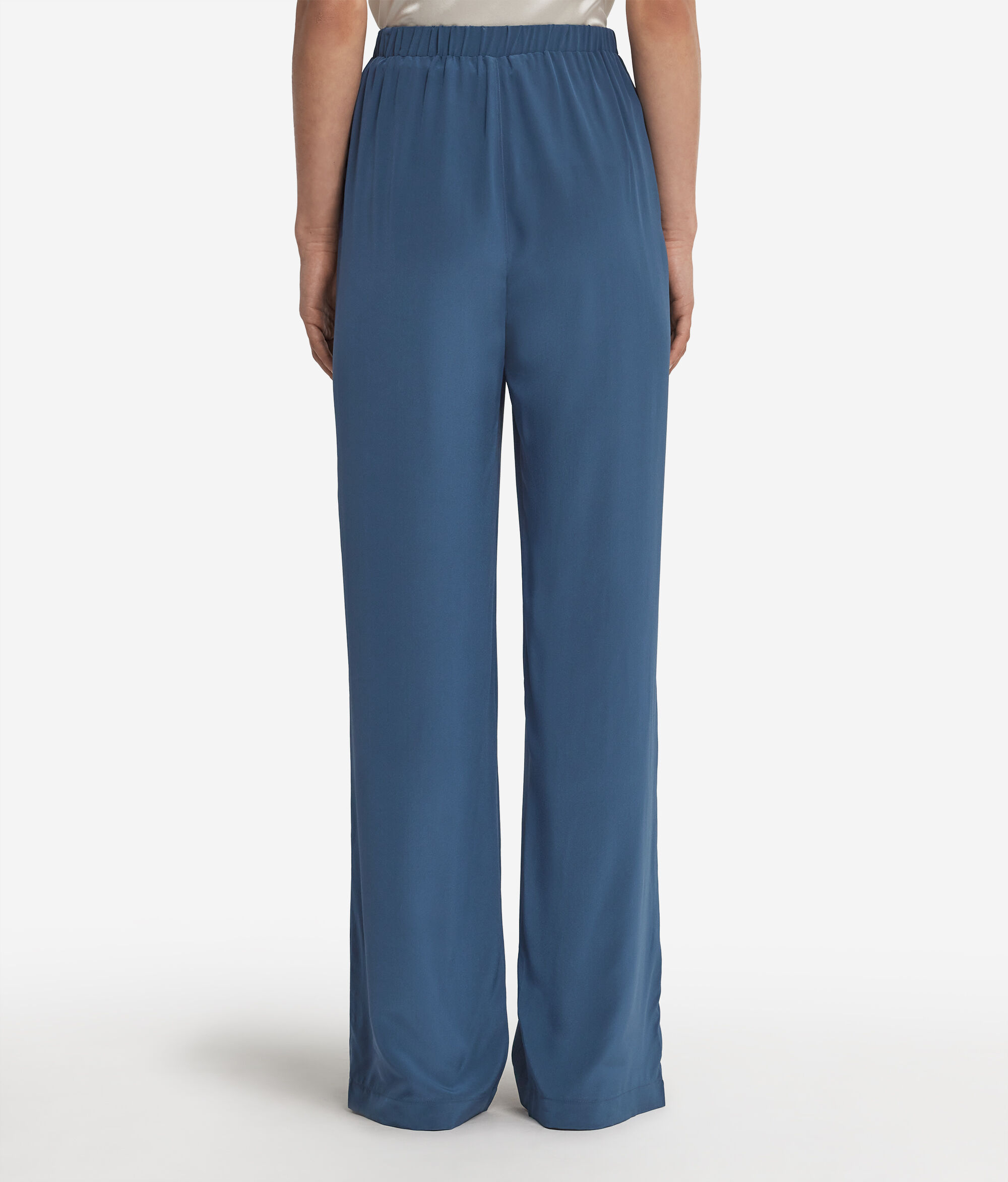 Wide Silk Trousers