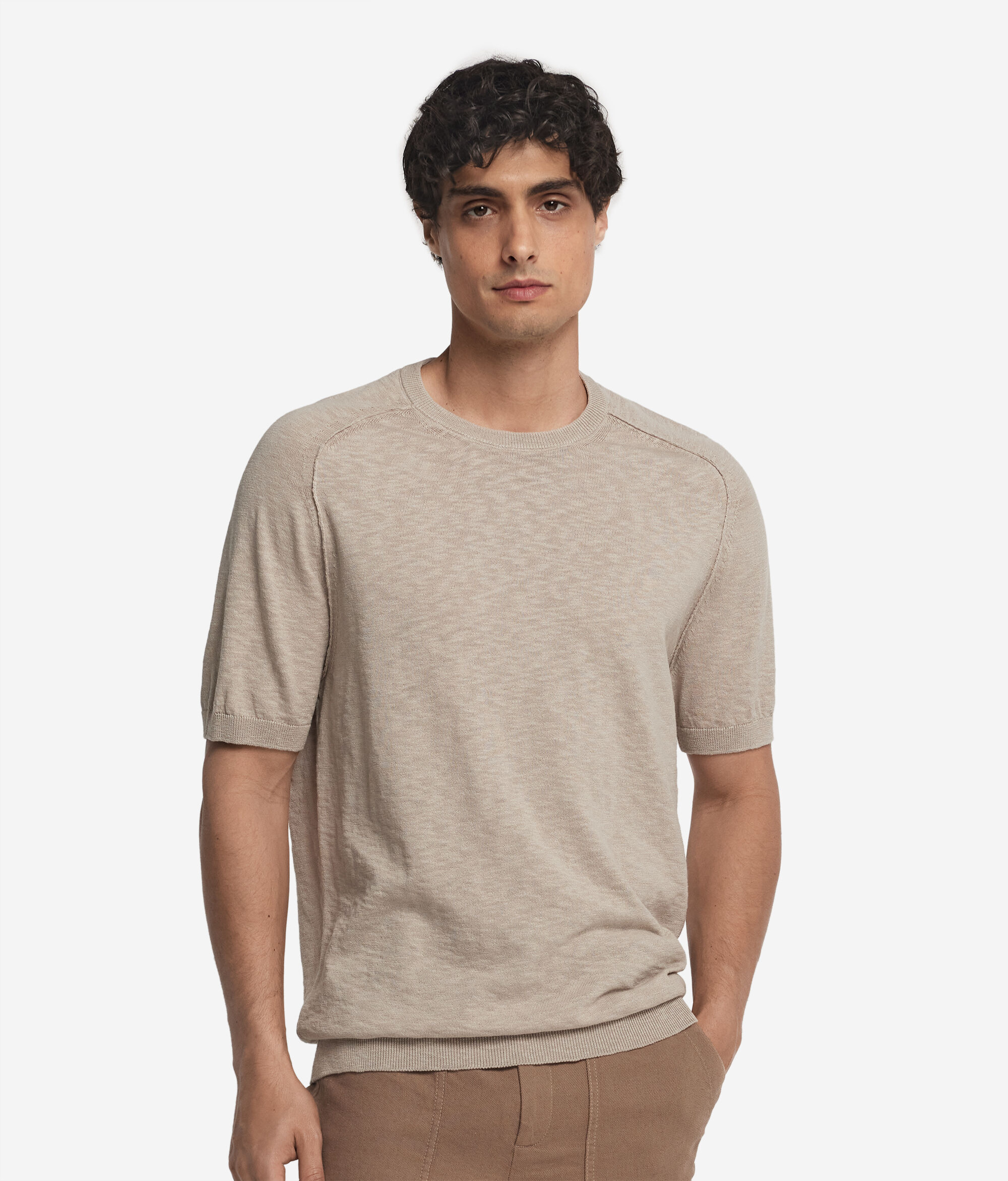 T-shirt en coton multibrin