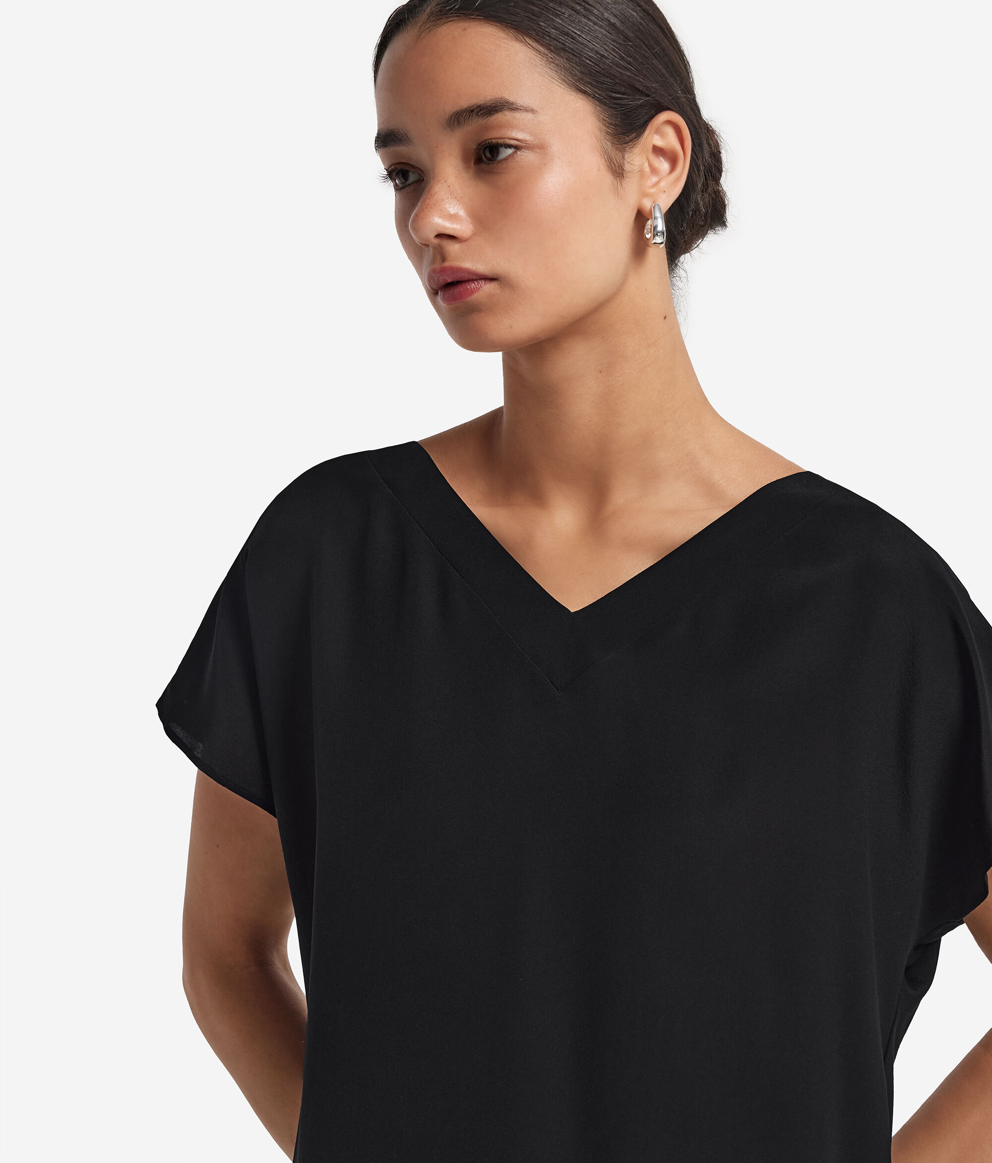 Блуза из шелка и модала