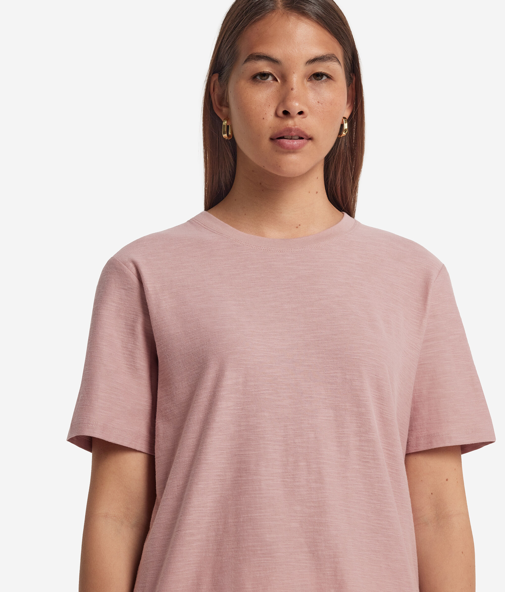 コットン ショートスリーブ クルーネックTシャツ