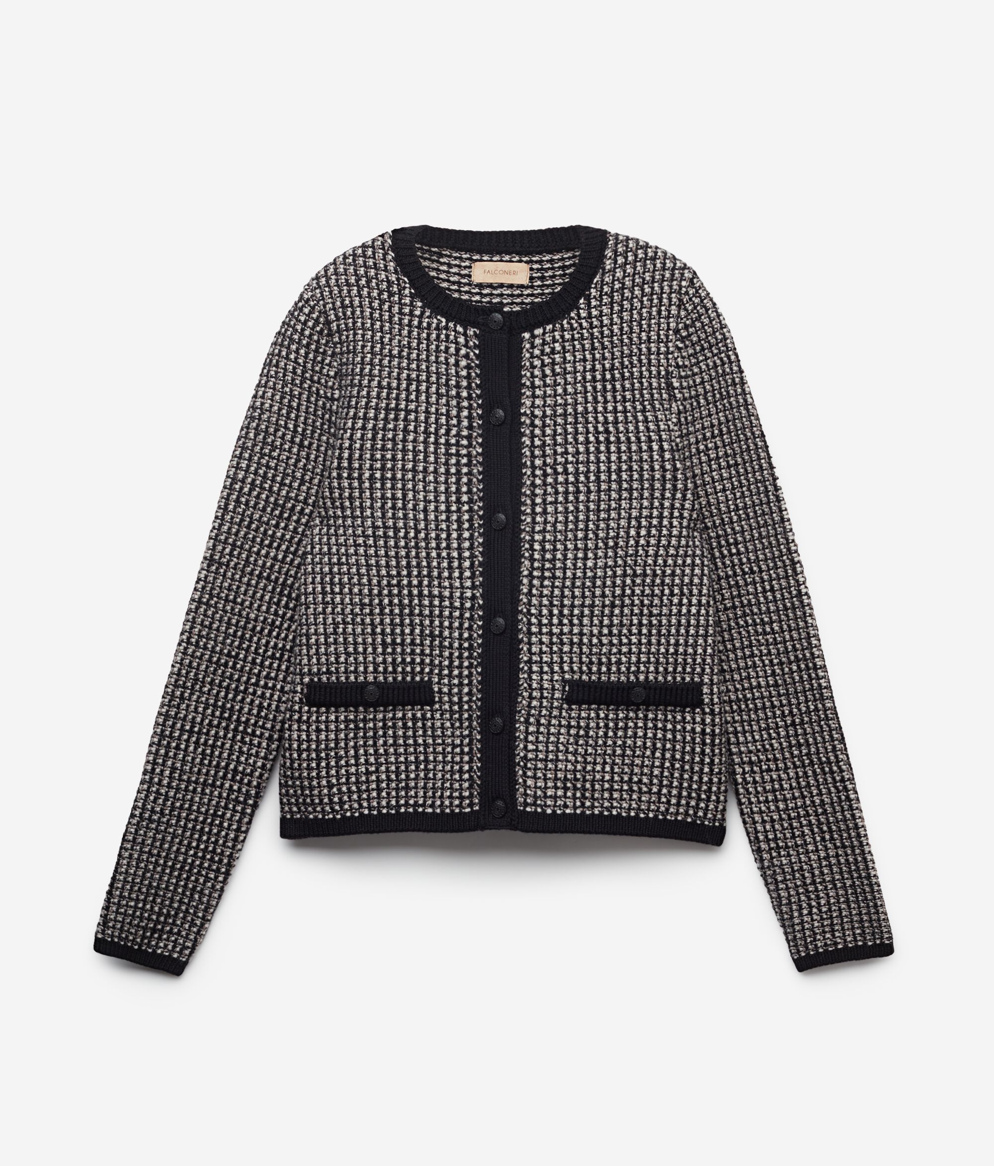 Wool Round-Neck Jacket