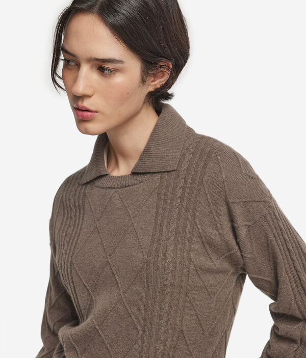 Джемпер-поло из ультрамягкого кашемира